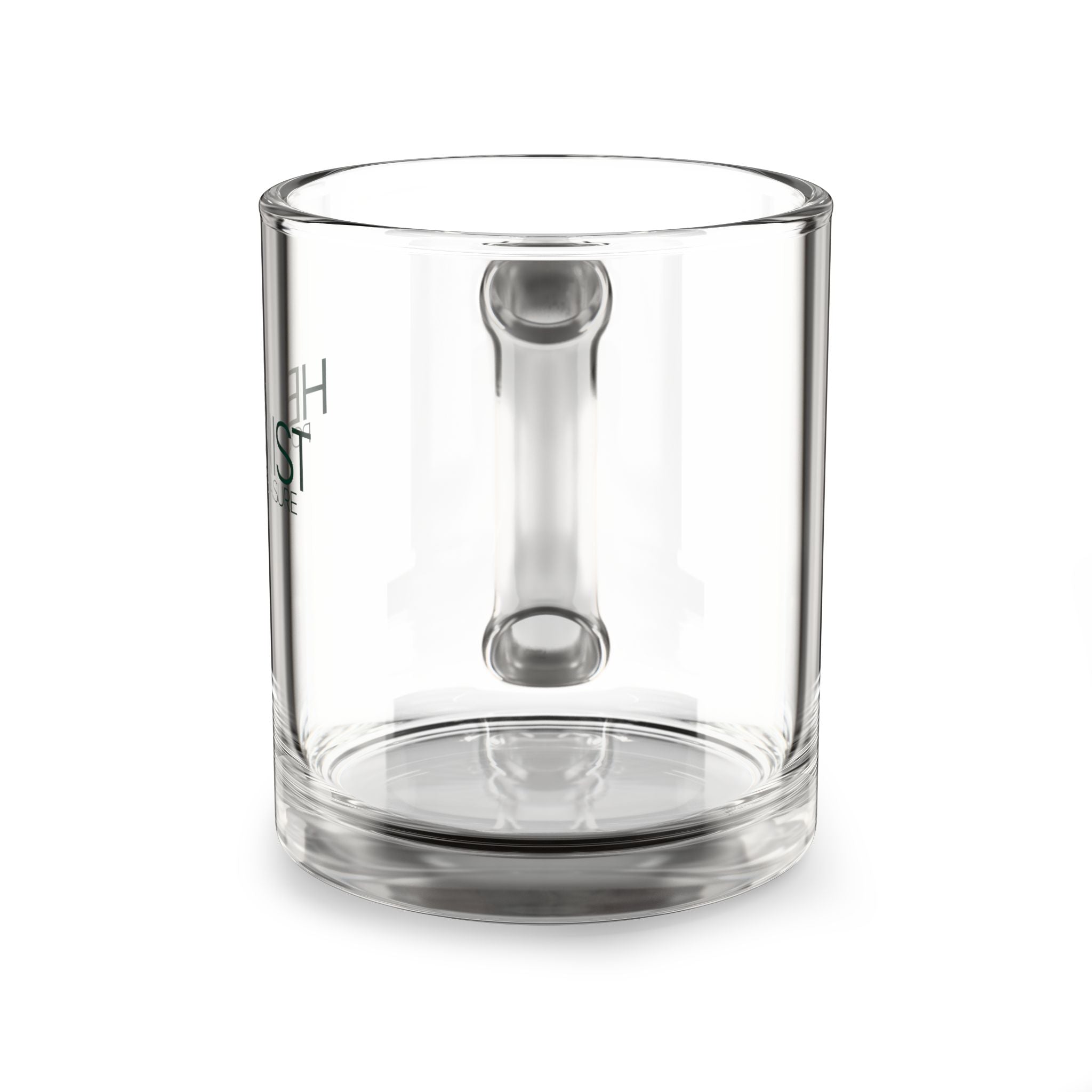 Glass Mug - 'Coffee Hedonist: Your Pure Pleasure' Clear 10oz Coffee Mug