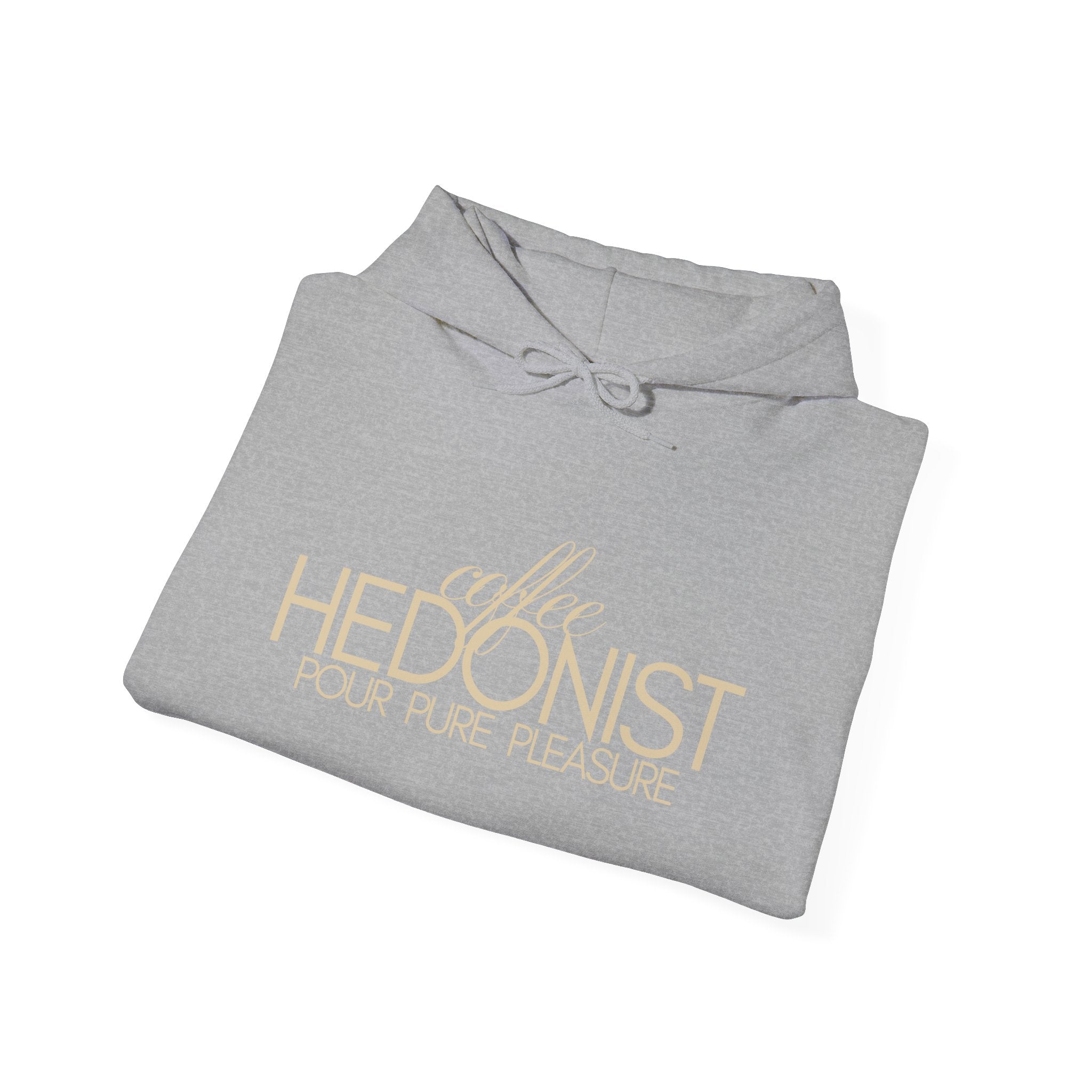 Coffee Hedonist Hoodie — Cozy Coffee Lover Graphic Sweatshirt