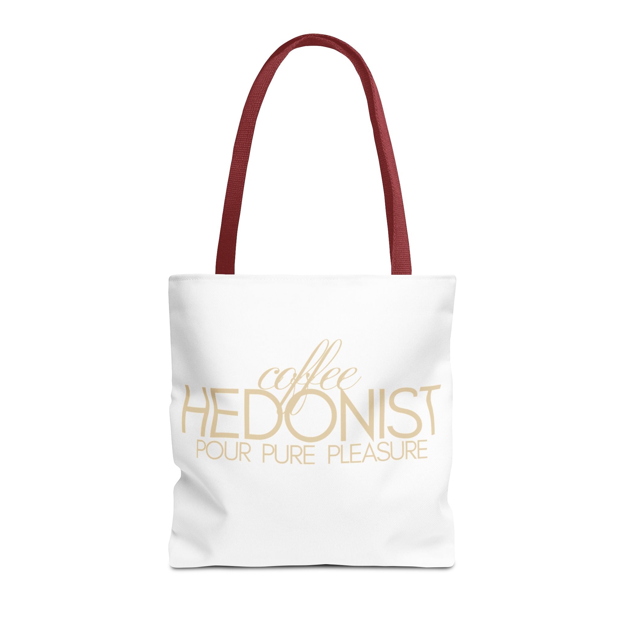 Coffee Hedonist Tote Bag – Funny Coffee Lover Canvas Tote, AOP