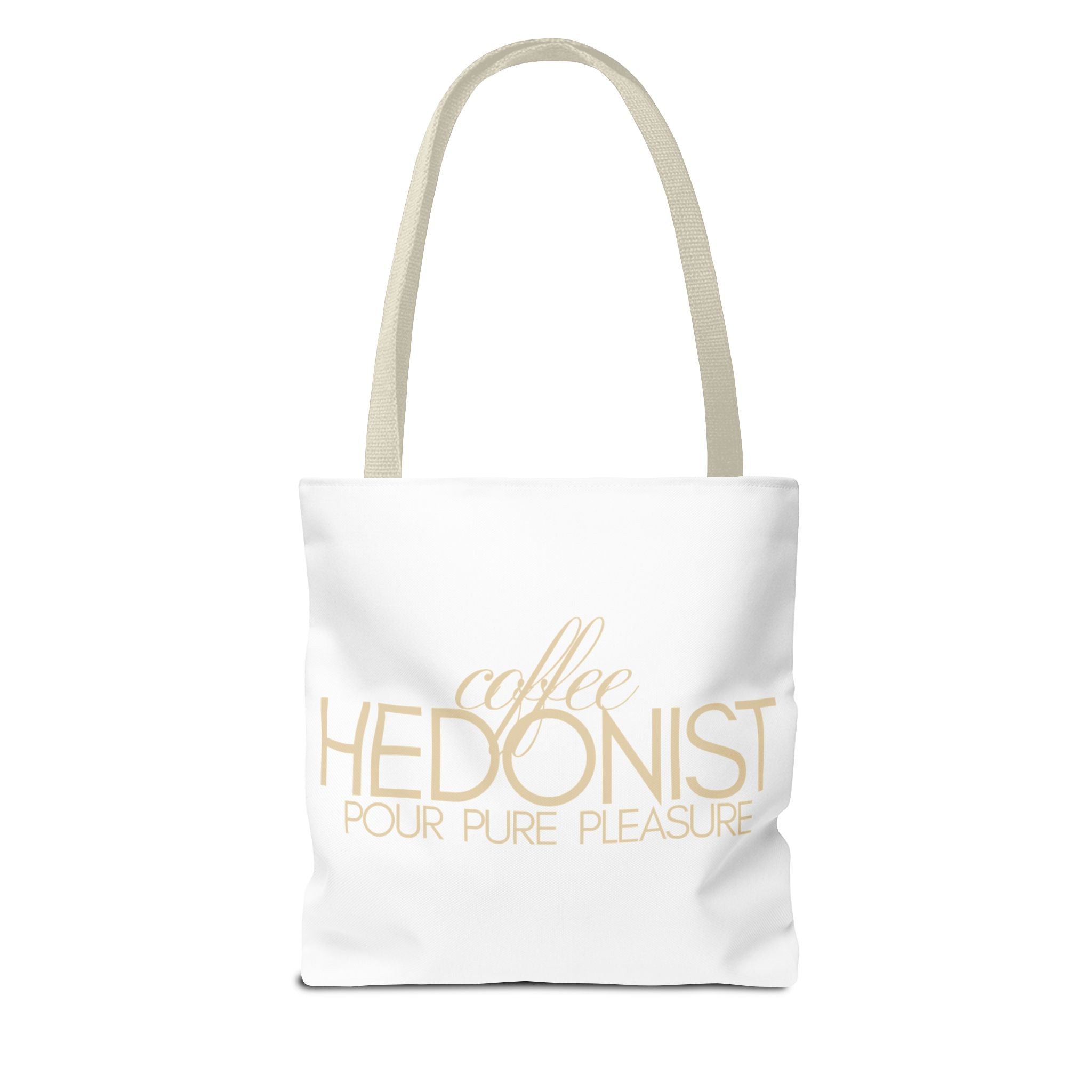 Coffee Hedonist Tote Bag – Funny Coffee Lover Canvas Tote, AOP