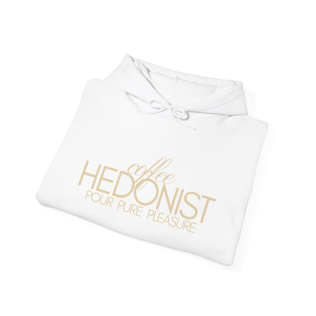 Coffee Hedonist Hoodie — Cozy Coffee Lover Graphic Sweatshirt