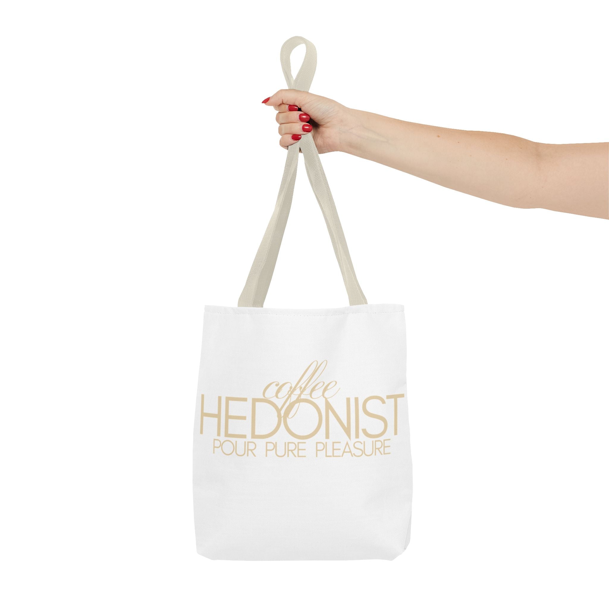 Coffee Hedonist Tote Bag – Funny Coffee Lover Canvas Tote, AOP