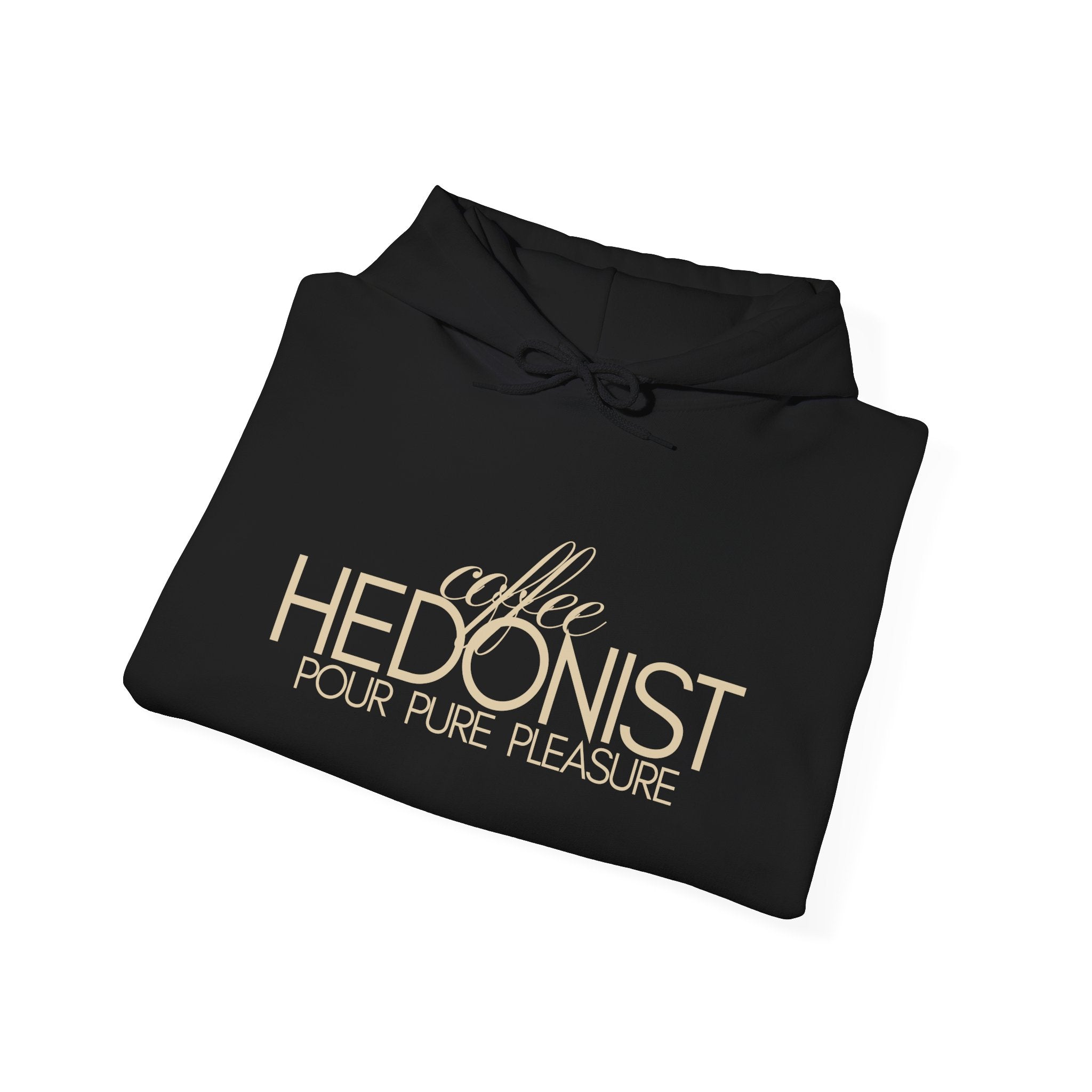Coffee Hedonist Hoodie — Cozy Coffee Lover Graphic Sweatshirt