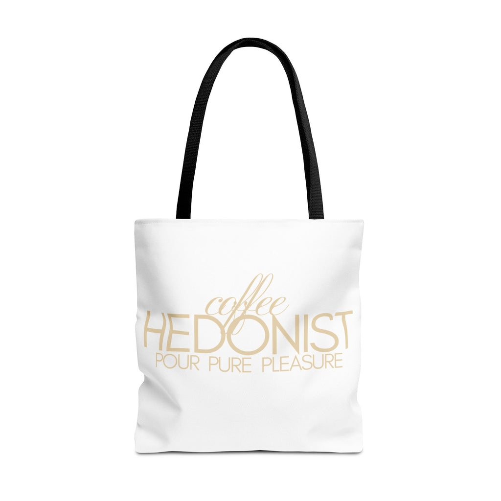 Coffee Hedonist Tote Bag – Funny Coffee Lover Canvas Tote, AOP