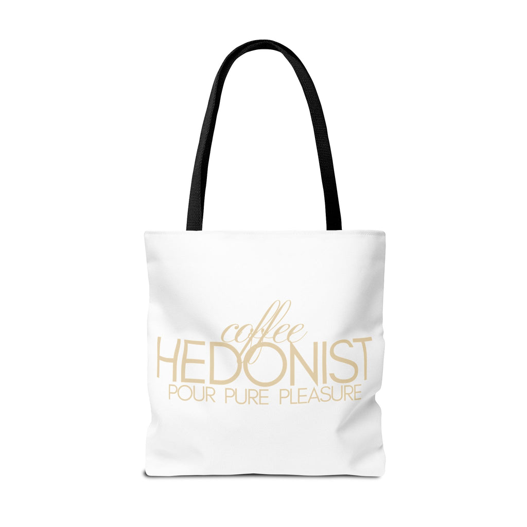 Coffee Hedonist Tote Bag – Funny Coffee Lover Canvas Tote, AOP