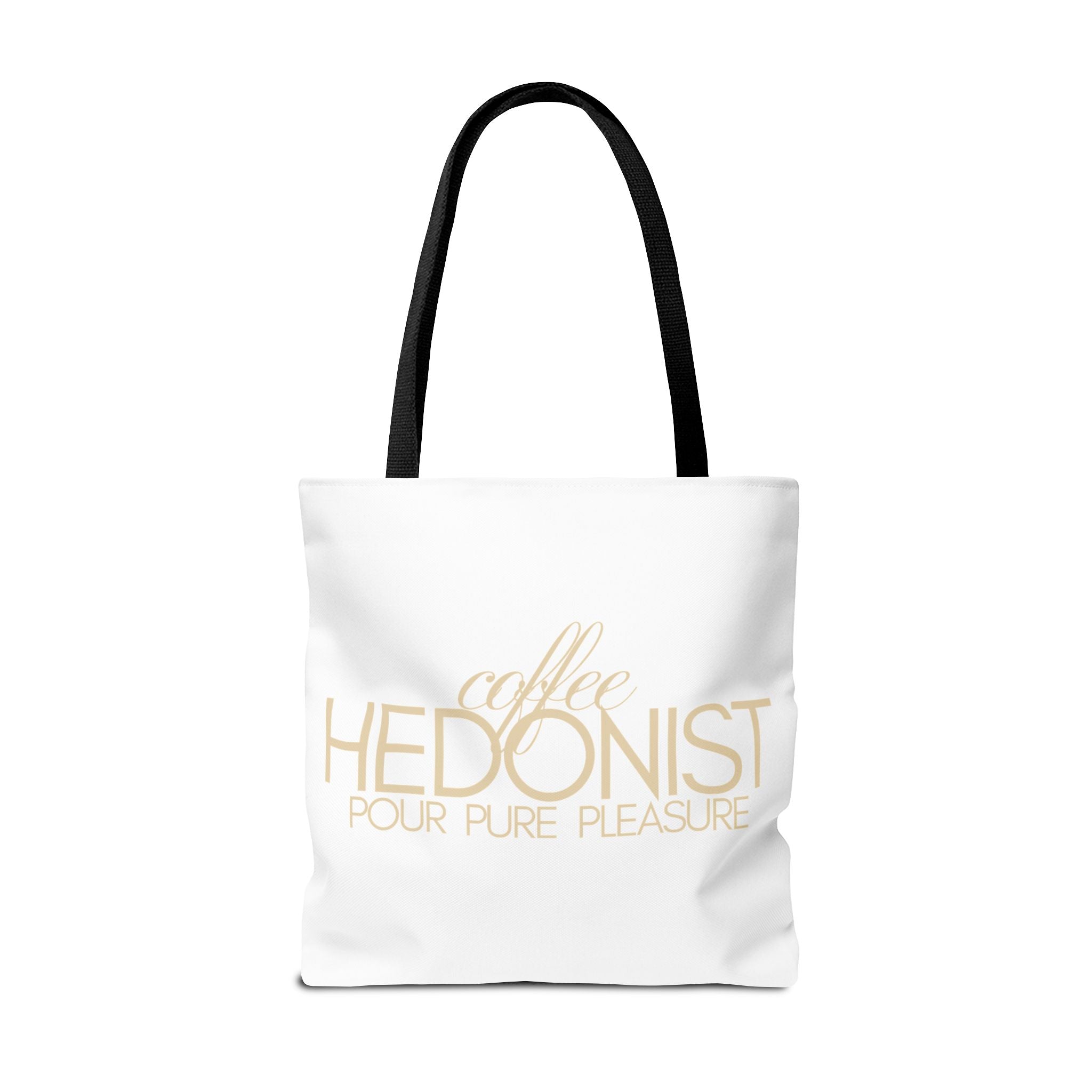 Coffee Hedonist Tote Bag – Funny Coffee Lover Canvas Tote, AOP