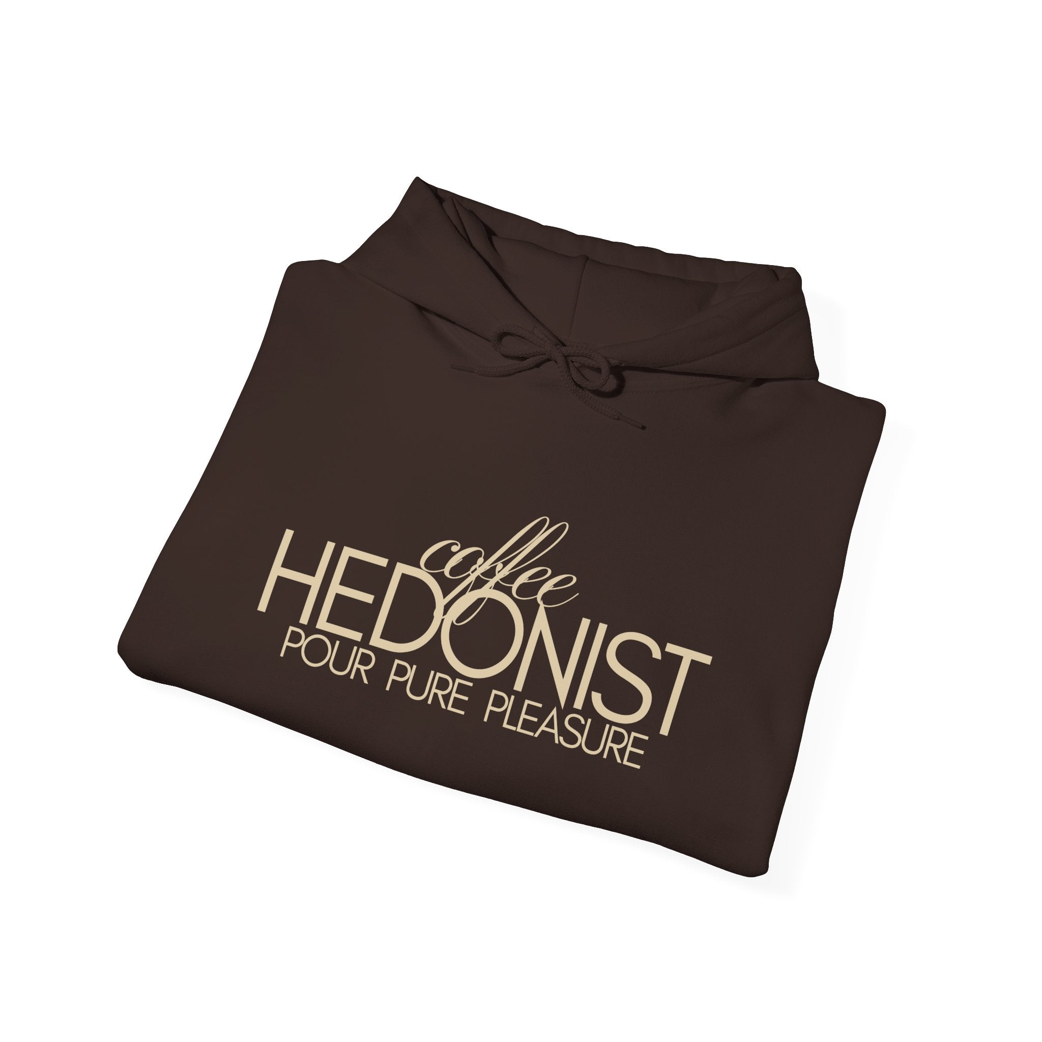 Coffee Hedonist Hoodie — Cozy Coffee Lover Graphic Sweatshirt