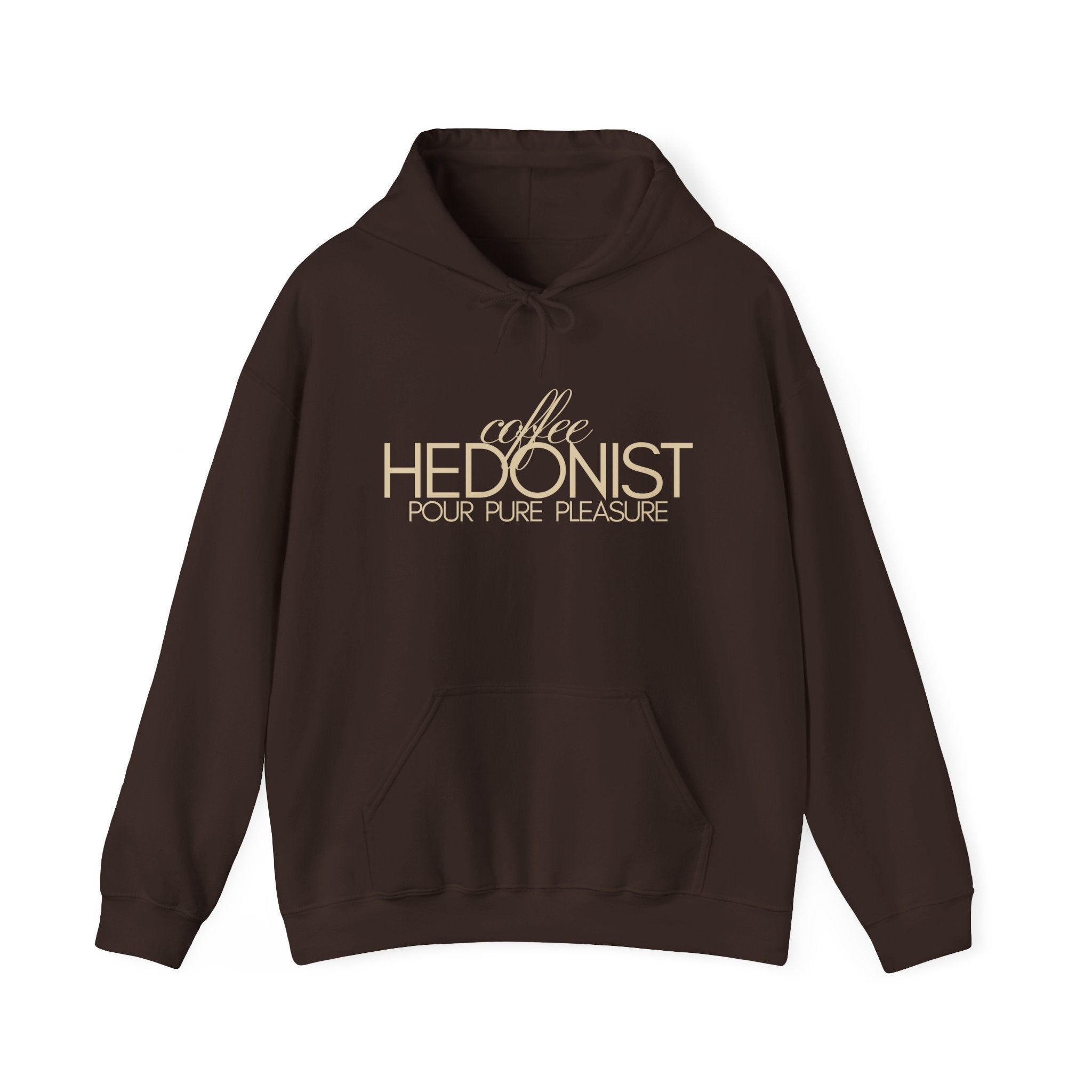Coffee Hedonist Hoodie — Cozy Coffee Lover Graphic Sweatshirt