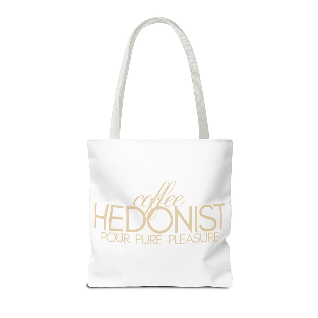 Coffee Hedonist Tote Bag – Funny Coffee Lover Canvas Tote, AOP