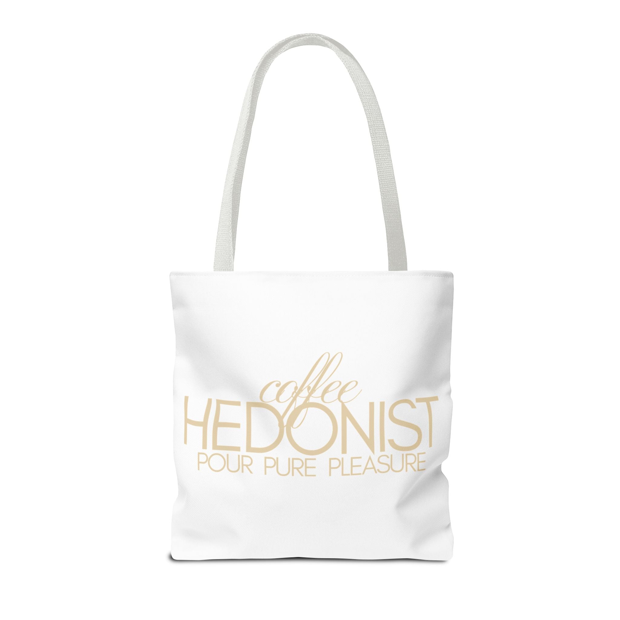 Coffee Hedonist Tote Bag – Funny Coffee Lover Canvas Tote, AOP