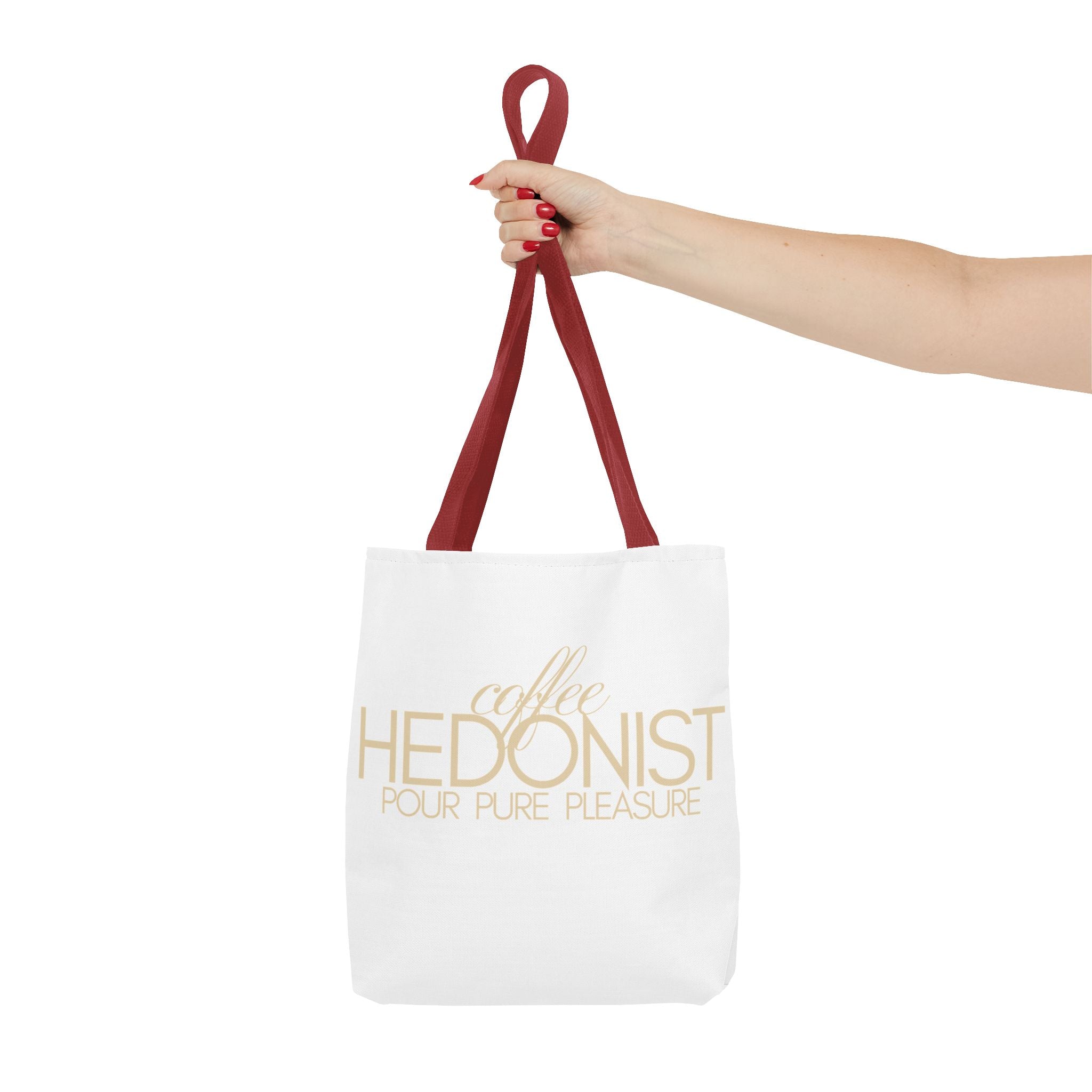 Coffee Hedonist Tote Bag – Funny Coffee Lover Canvas Tote, AOP
