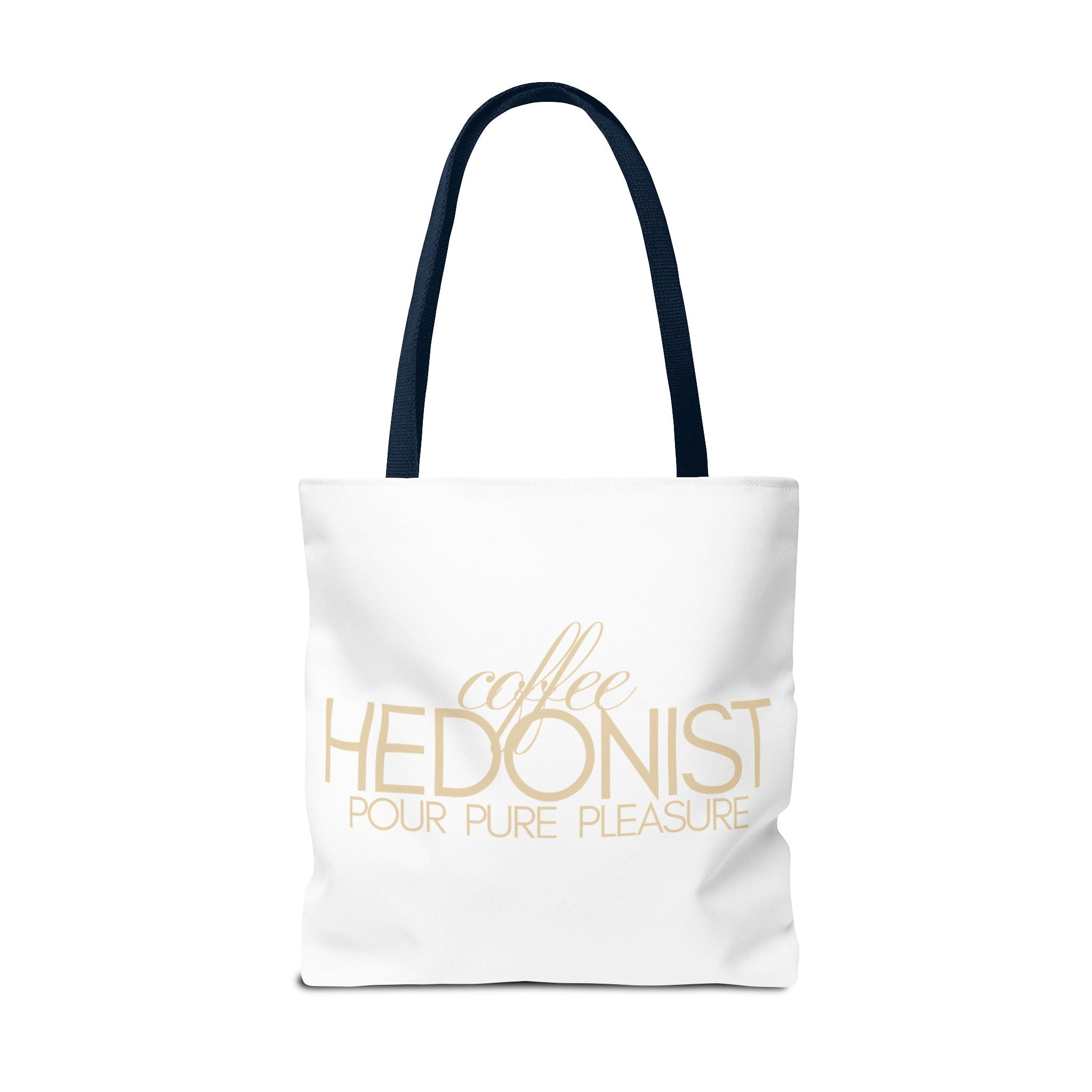 Coffee Hedonist Tote Bag – Funny Coffee Lover Canvas Tote, AOP