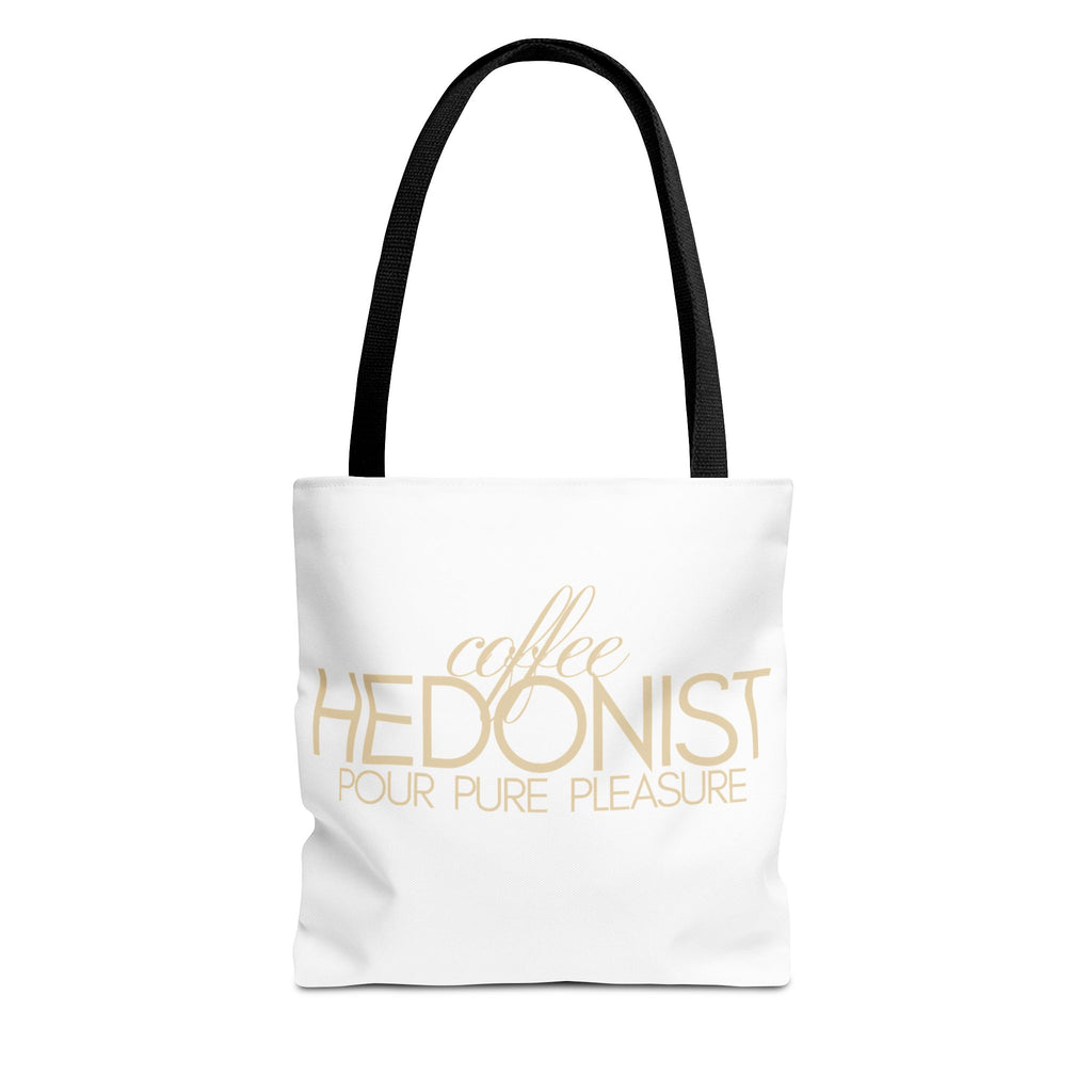 Coffee Hedonist Tote Bag – Funny Coffee Lover Canvas Tote, AOP