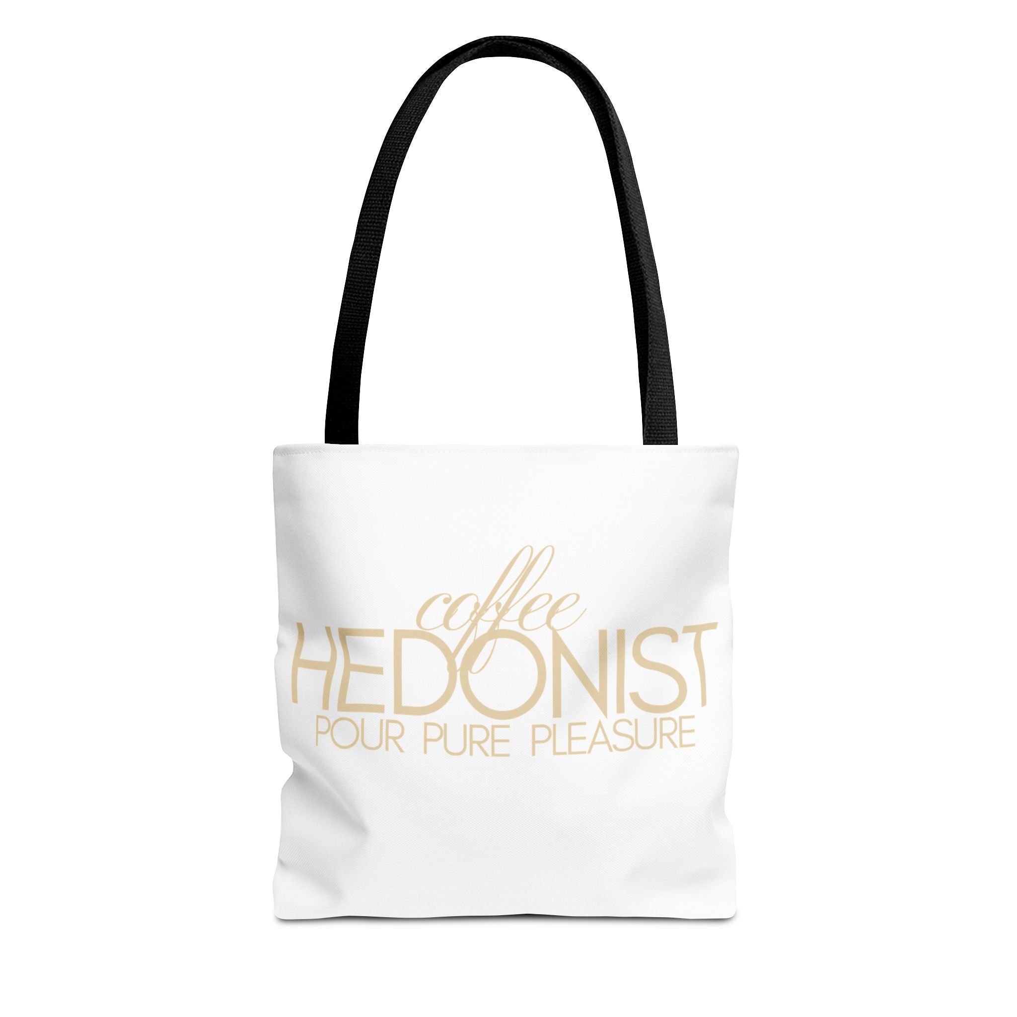 Coffee Hedonist Tote Bag – Funny Coffee Lover Canvas Tote, AOP