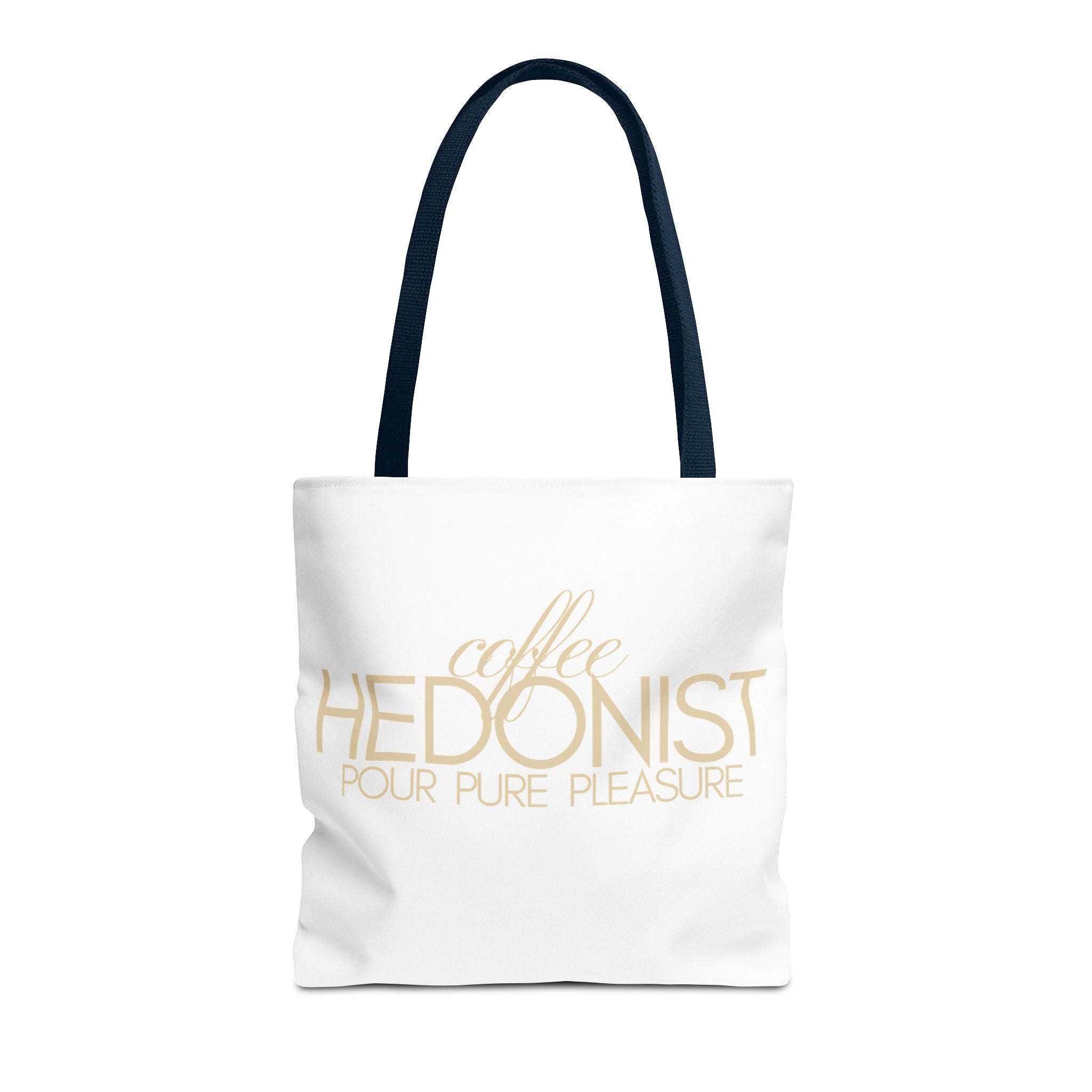 Coffee Hedonist Tote Bag – Funny Coffee Lover Canvas Tote, AOP