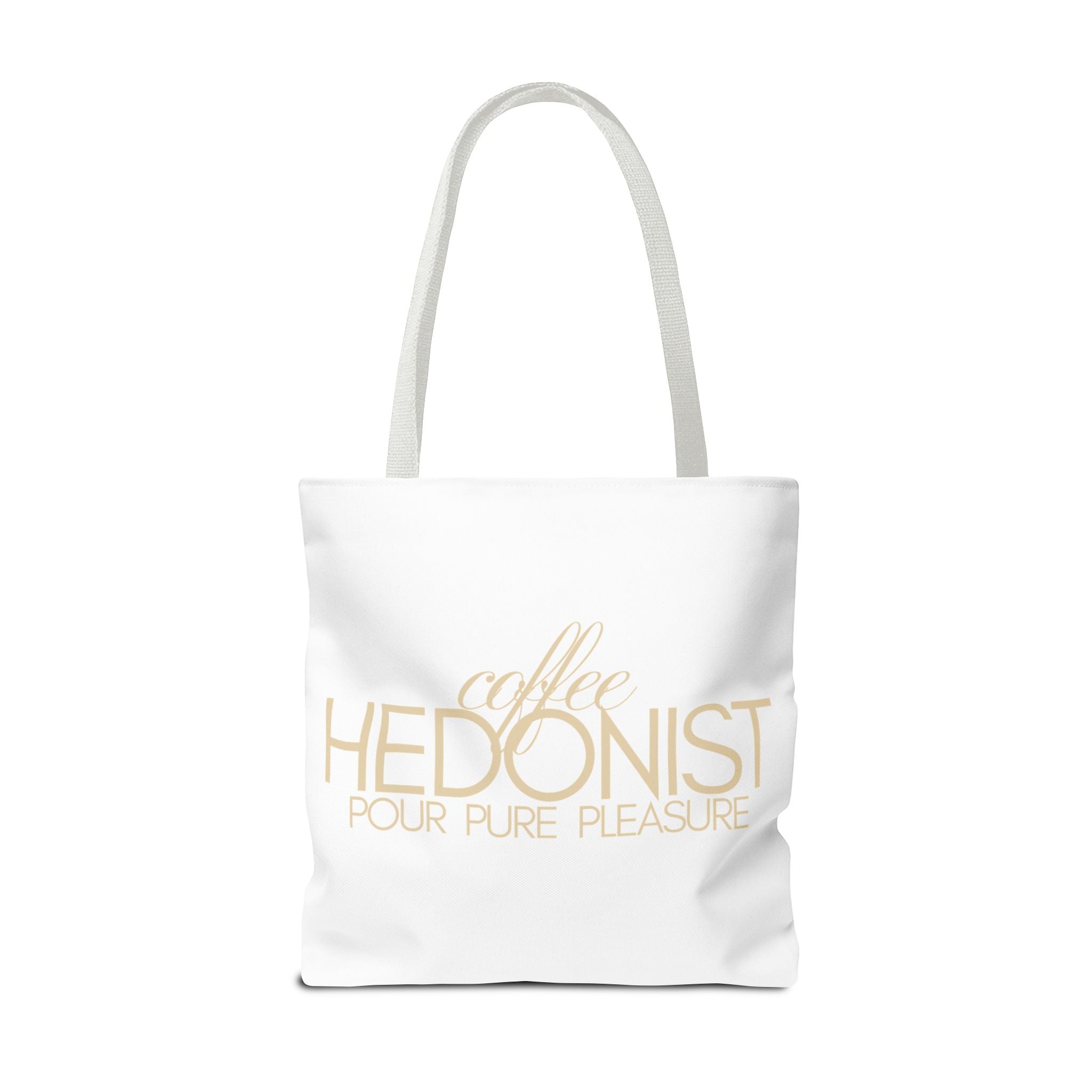 Coffee Hedonist Tote Bag – Funny Coffee Lover Canvas Tote, AOP