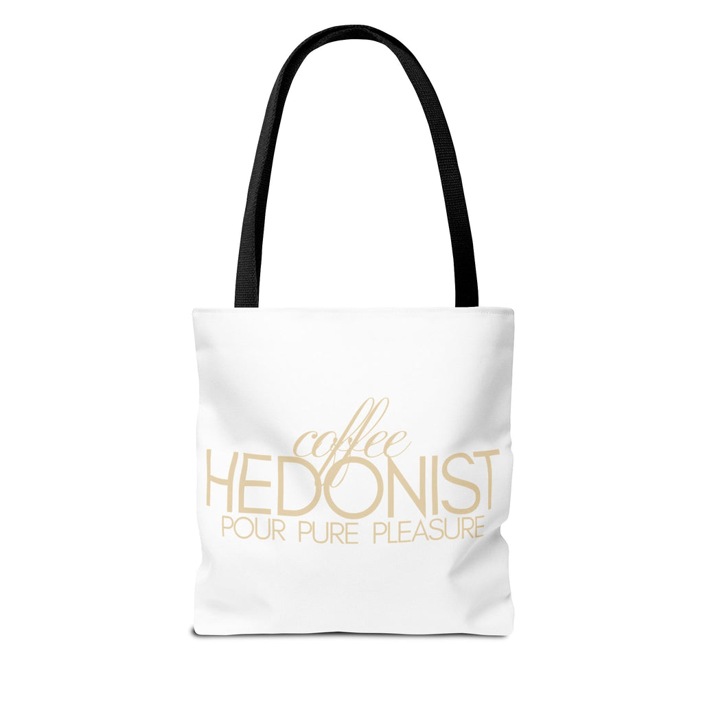 Coffee Hedonist Tote Bag – Funny Coffee Lover Canvas Tote, AOP