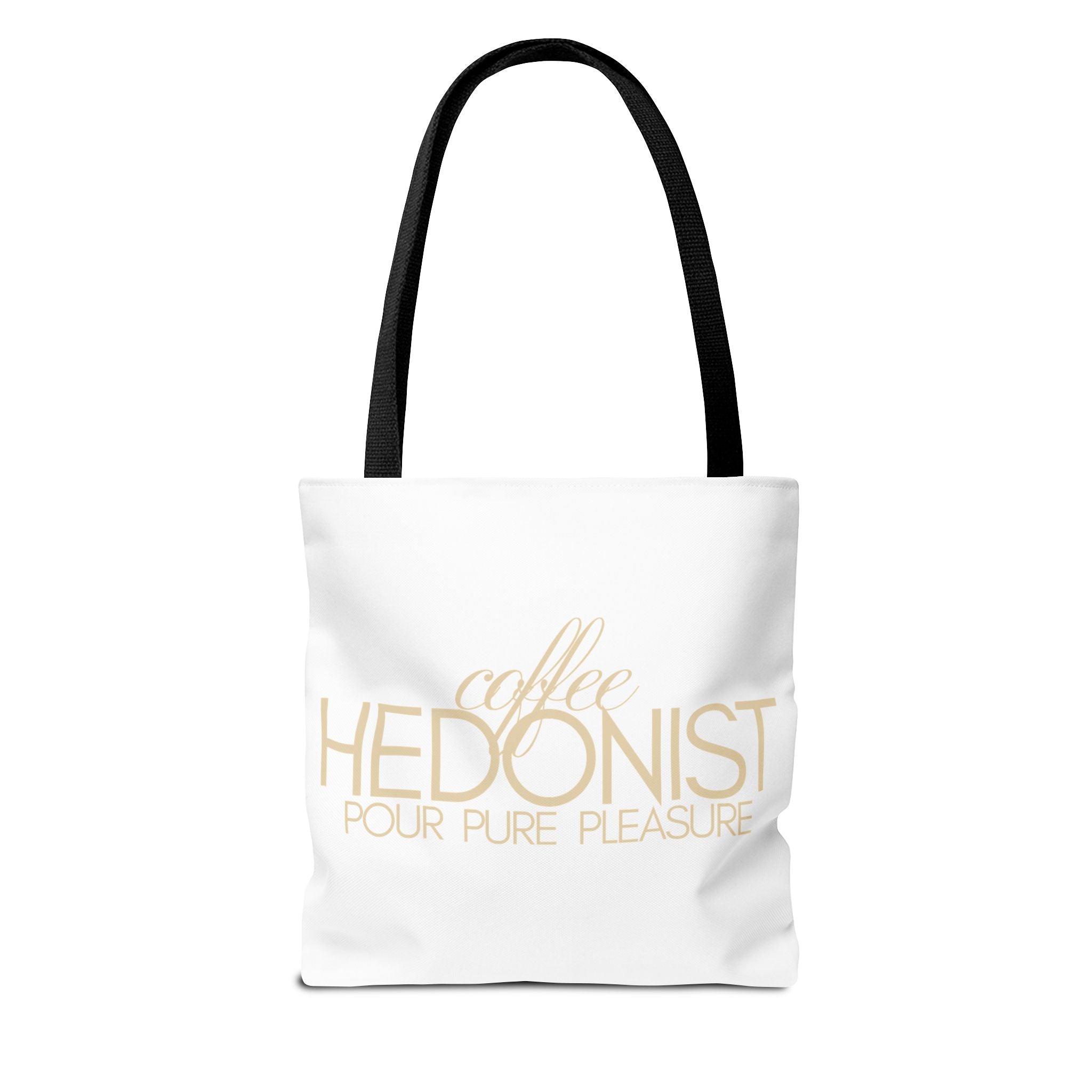 Coffee Hedonist Tote Bag – Funny Coffee Lover Canvas Tote, AOP