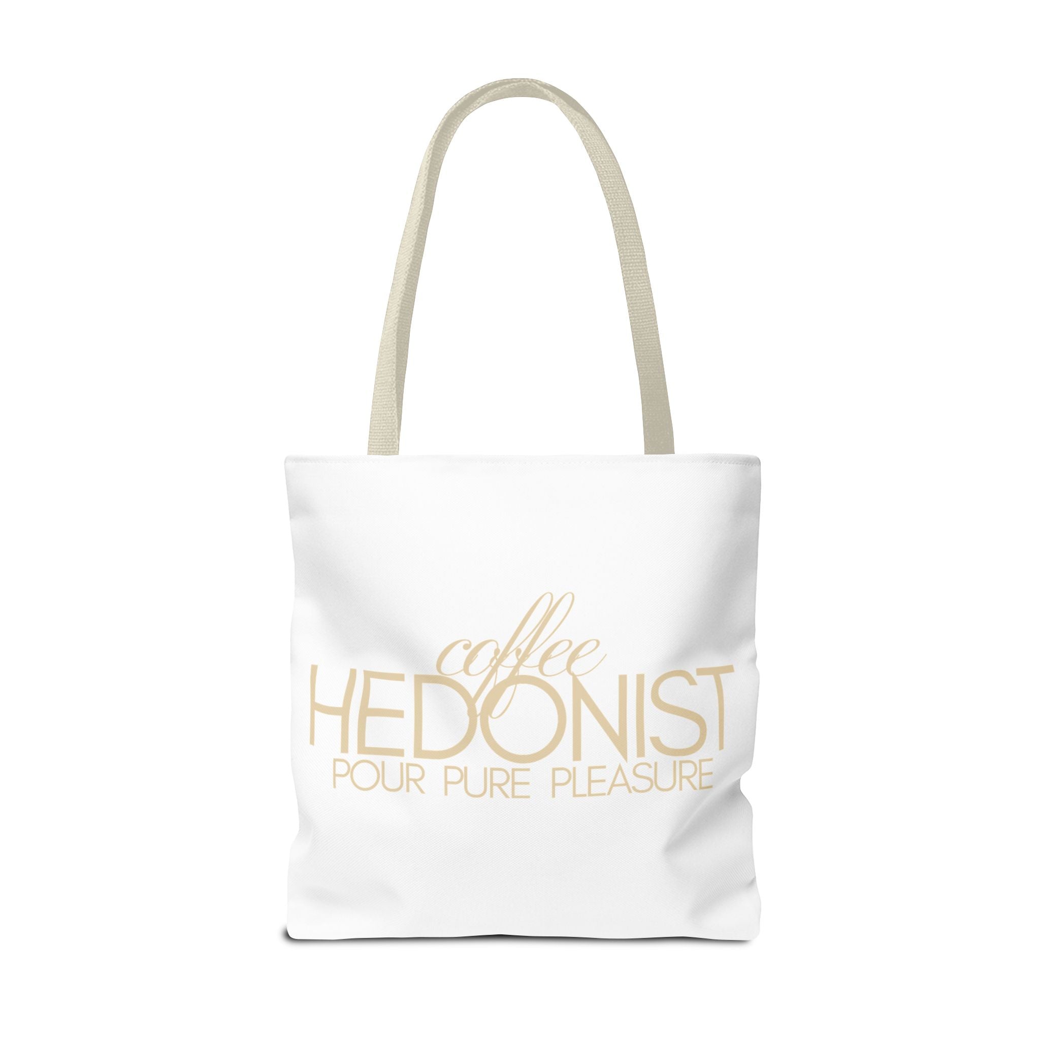 Coffee Hedonist Tote Bag – Funny Coffee Lover Canvas Tote, AOP