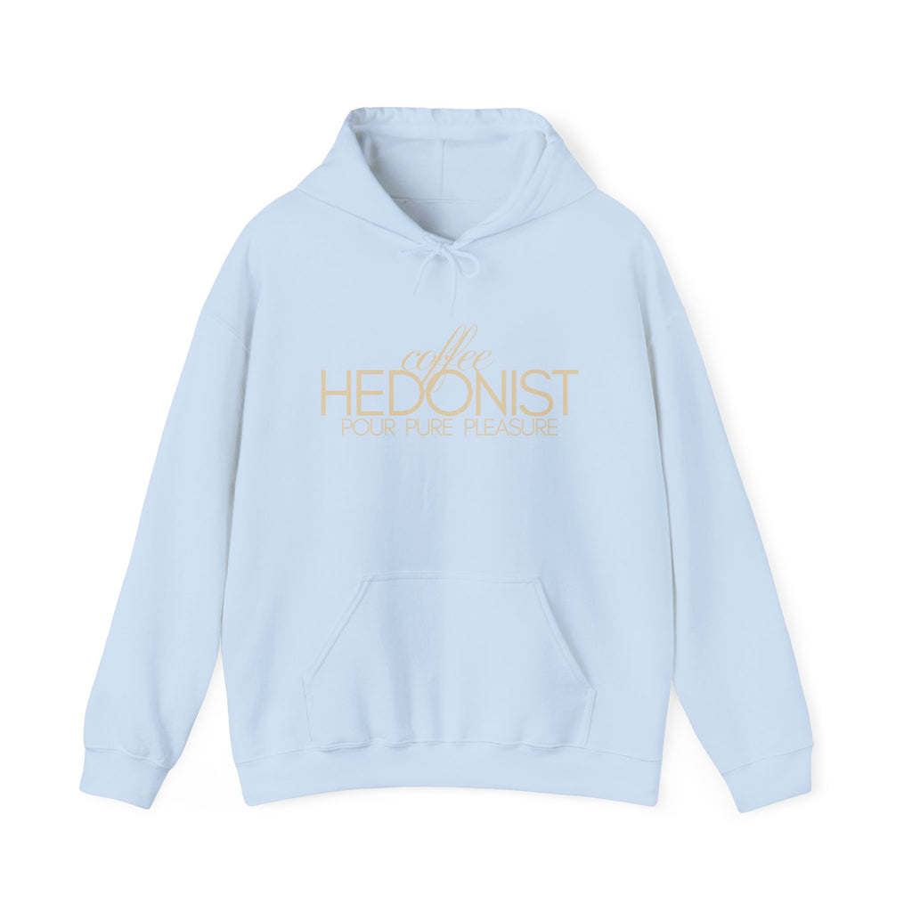 Coffee Hedonist Hoodie — Cozy Coffee Lover Graphic Sweatshirt