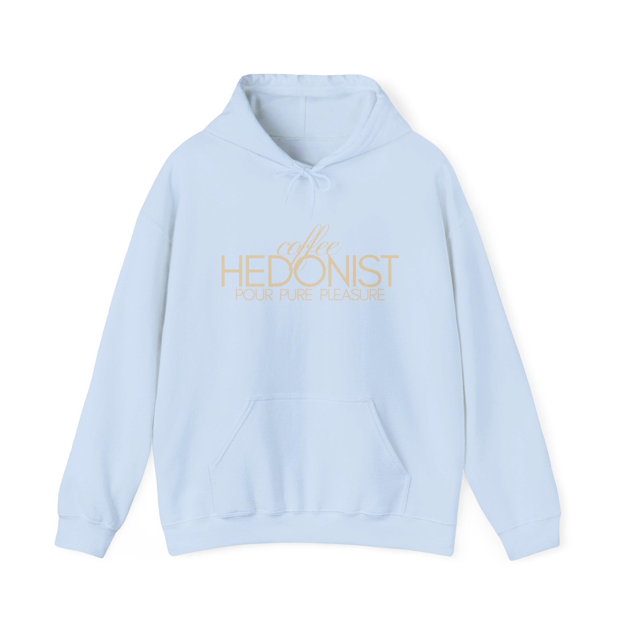 Coffee Hedonist Hoodie — Cozy Coffee Lover Graphic Sweatshirt