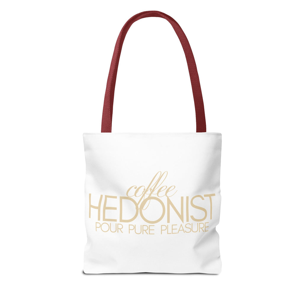 Coffee Hedonist Tote Bag – Funny Coffee Lover Canvas Tote, AOP