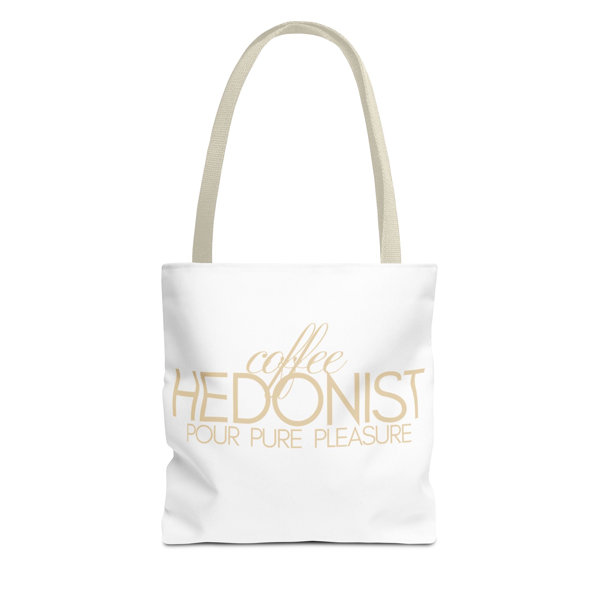Coffee Hedonist Tote Bag – Funny Coffee Lover Canvas Tote, AOP