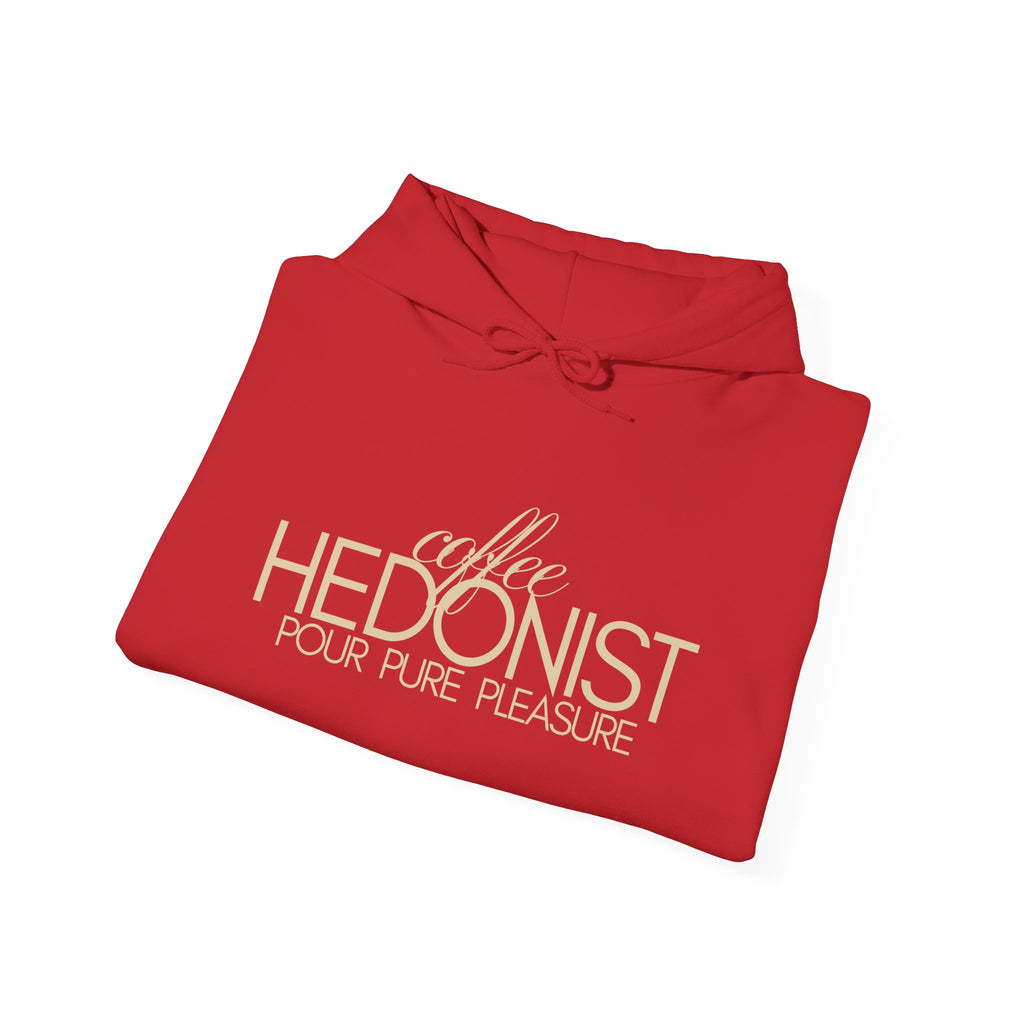 Coffee Hedonist Hoodie — Cozy Coffee Lover Graphic Sweatshirt