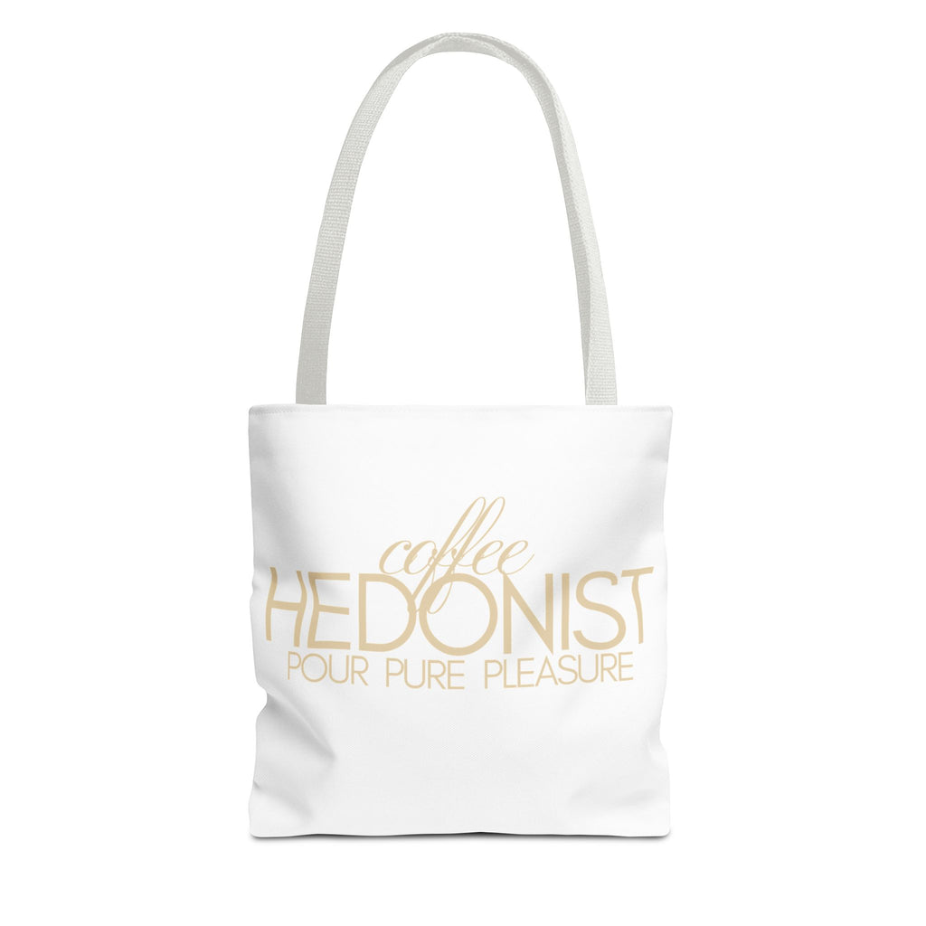 Coffee Hedonist Tote Bag – Funny Coffee Lover Canvas Tote, AOP