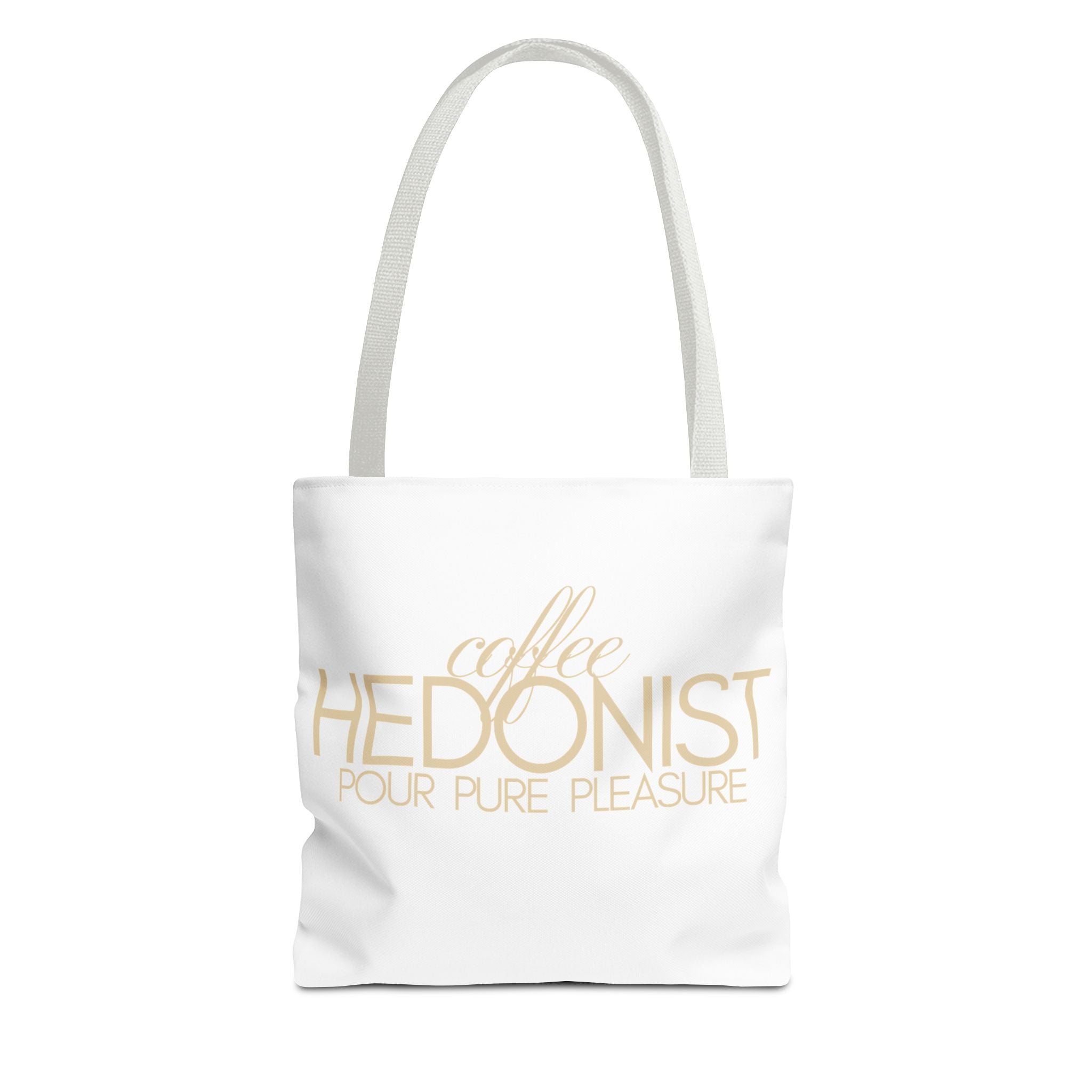 Coffee Hedonist Tote Bag – Funny Coffee Lover Canvas Tote, AOP