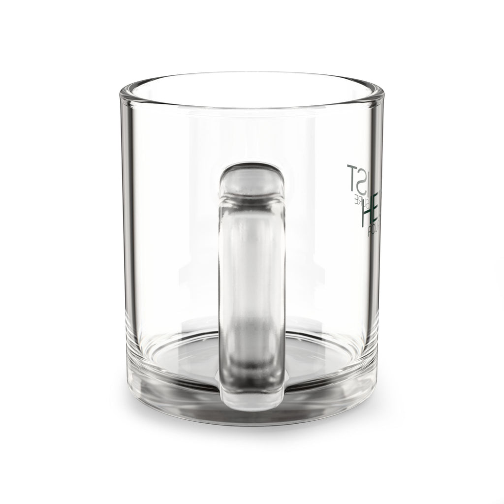 Glass Mug - 'Coffee Hedonist: Your Pure Pleasure' Clear 10oz Coffee Mug