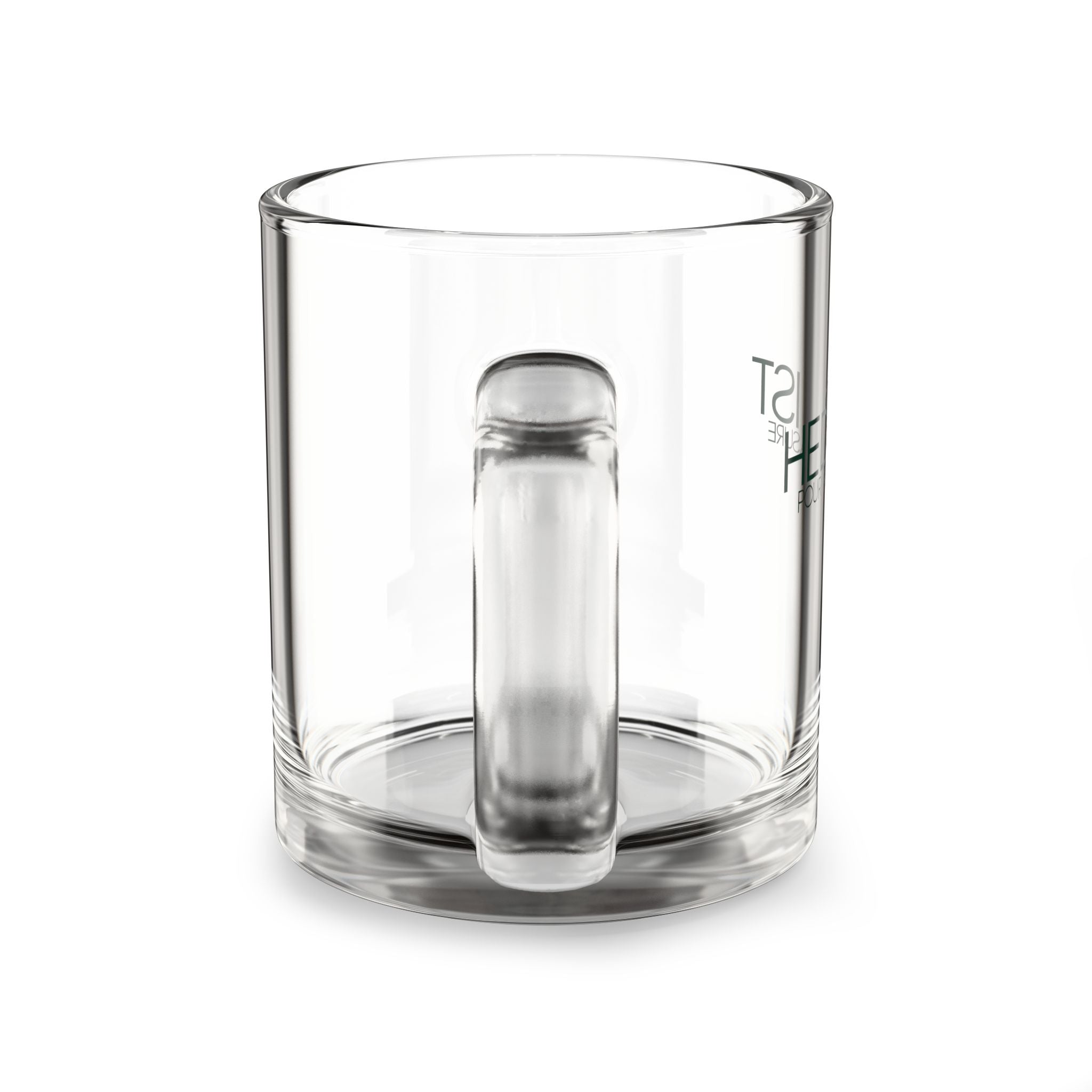 Glass Mug - 'Coffee Hedonist: Your Pure Pleasure' Clear 10oz Coffee Mug