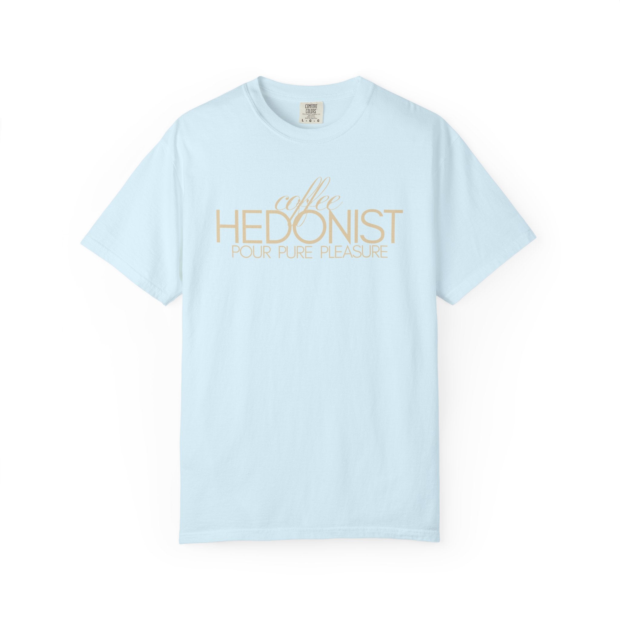 Coffee Hedonist T-Shirt — Retro Script Coffee Lover Tee
