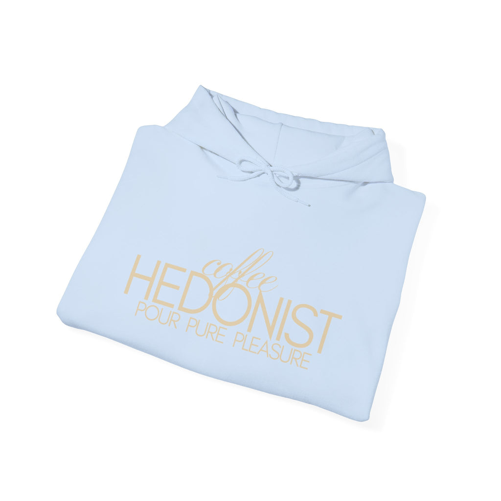 Coffee Hedonist Hoodie — Cozy Coffee Lover Graphic Sweatshirt