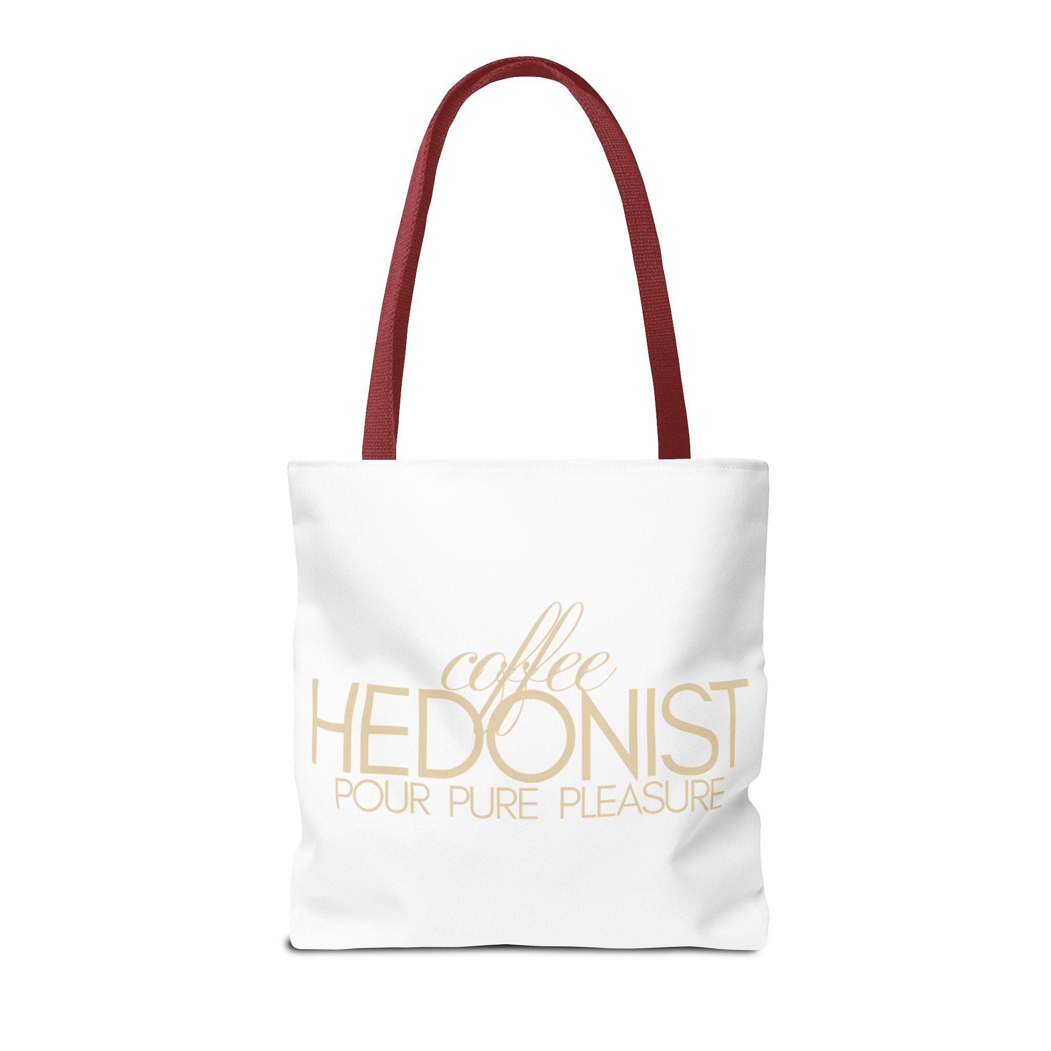 Coffee Hedonist Tote Bag – Funny Coffee Lover Canvas Tote, AOP