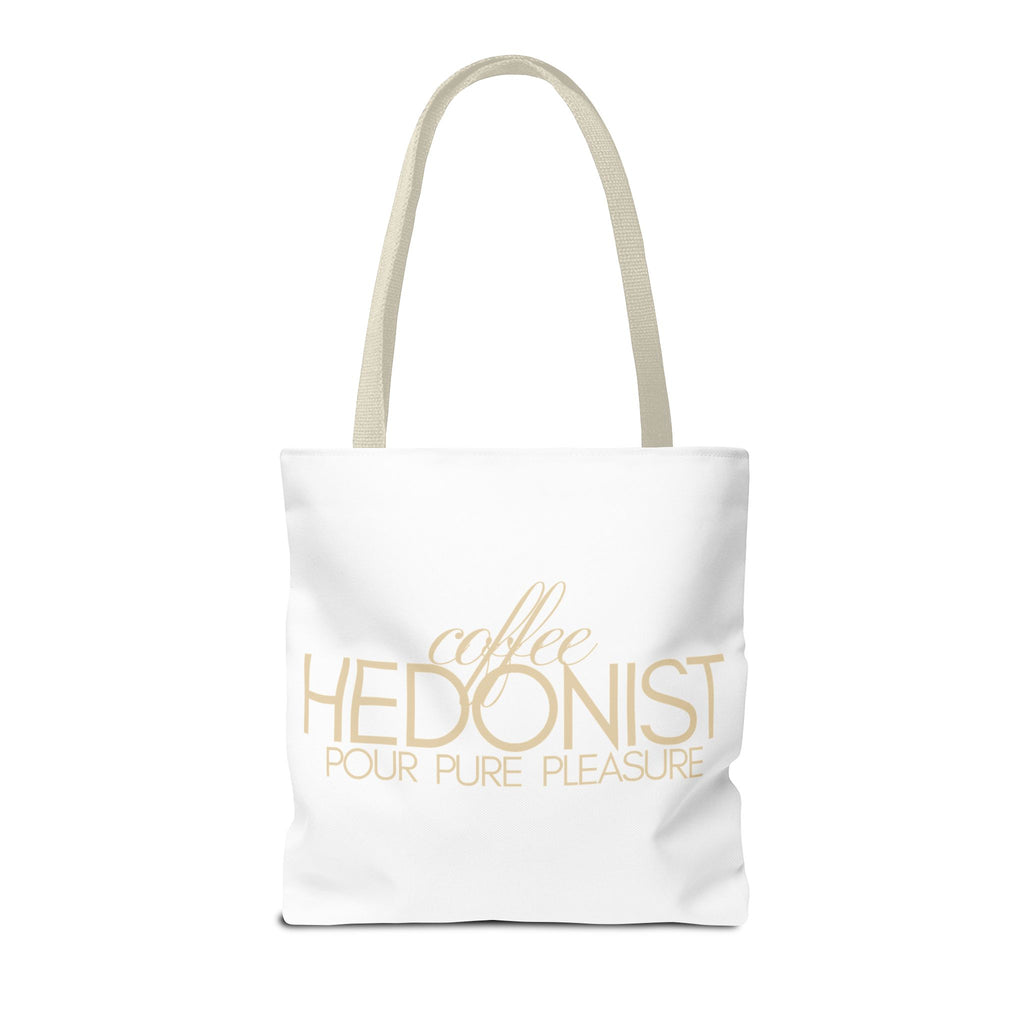 Coffee Hedonist Tote Bag – Funny Coffee Lover Canvas Tote, AOP