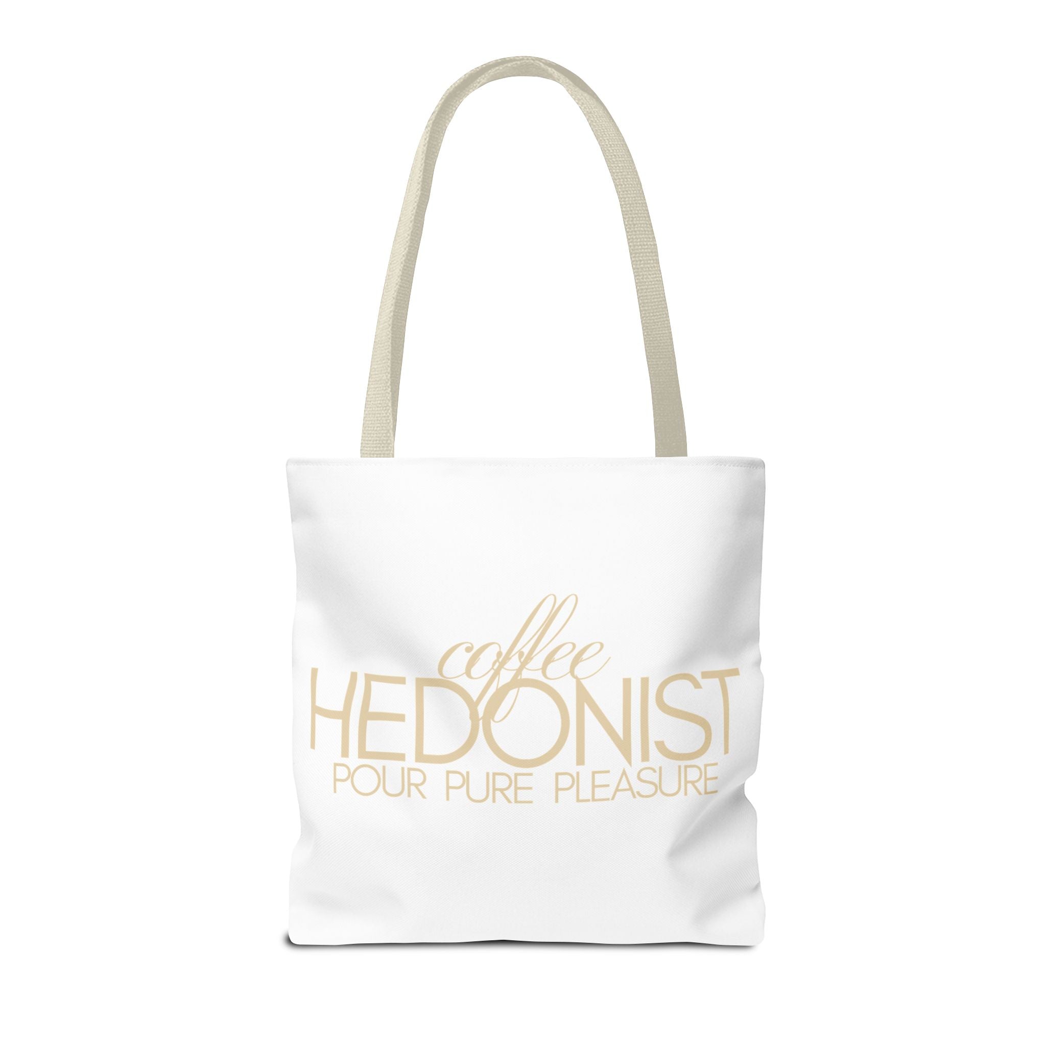 Coffee Hedonist Tote Bag – Funny Coffee Lover Canvas Tote, AOP