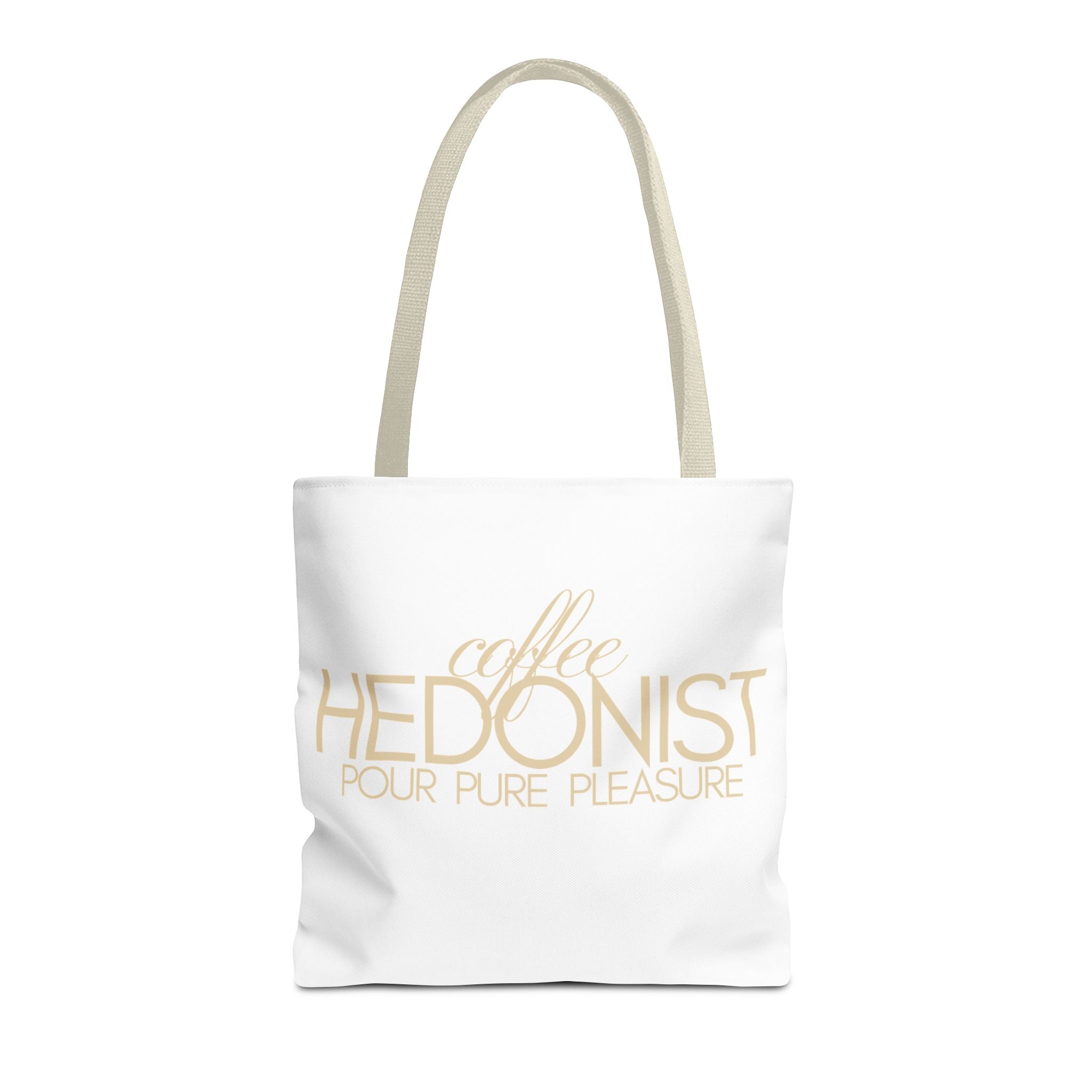 Coffee Hedonist Tote Bag – Funny Coffee Lover Canvas Tote, AOP
