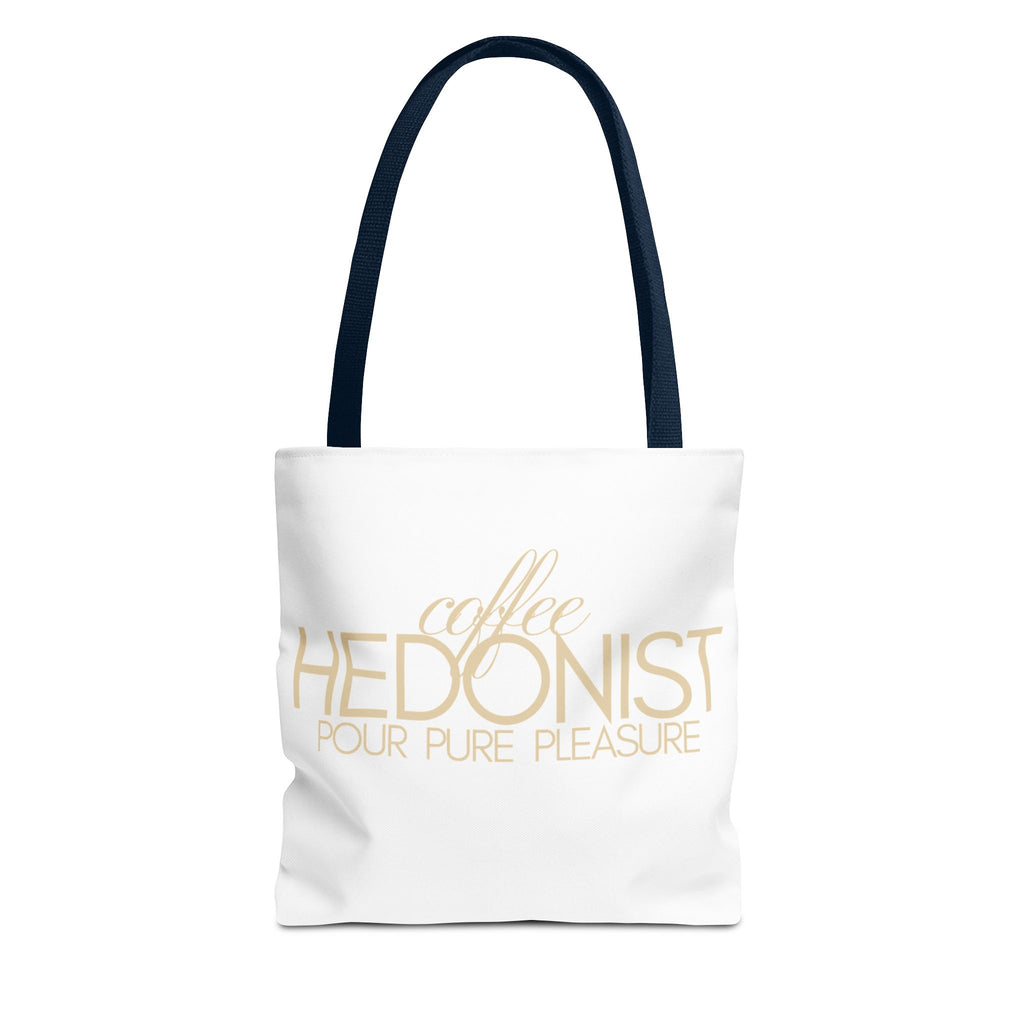 Coffee Hedonist Tote Bag – Funny Coffee Lover Canvas Tote, AOP