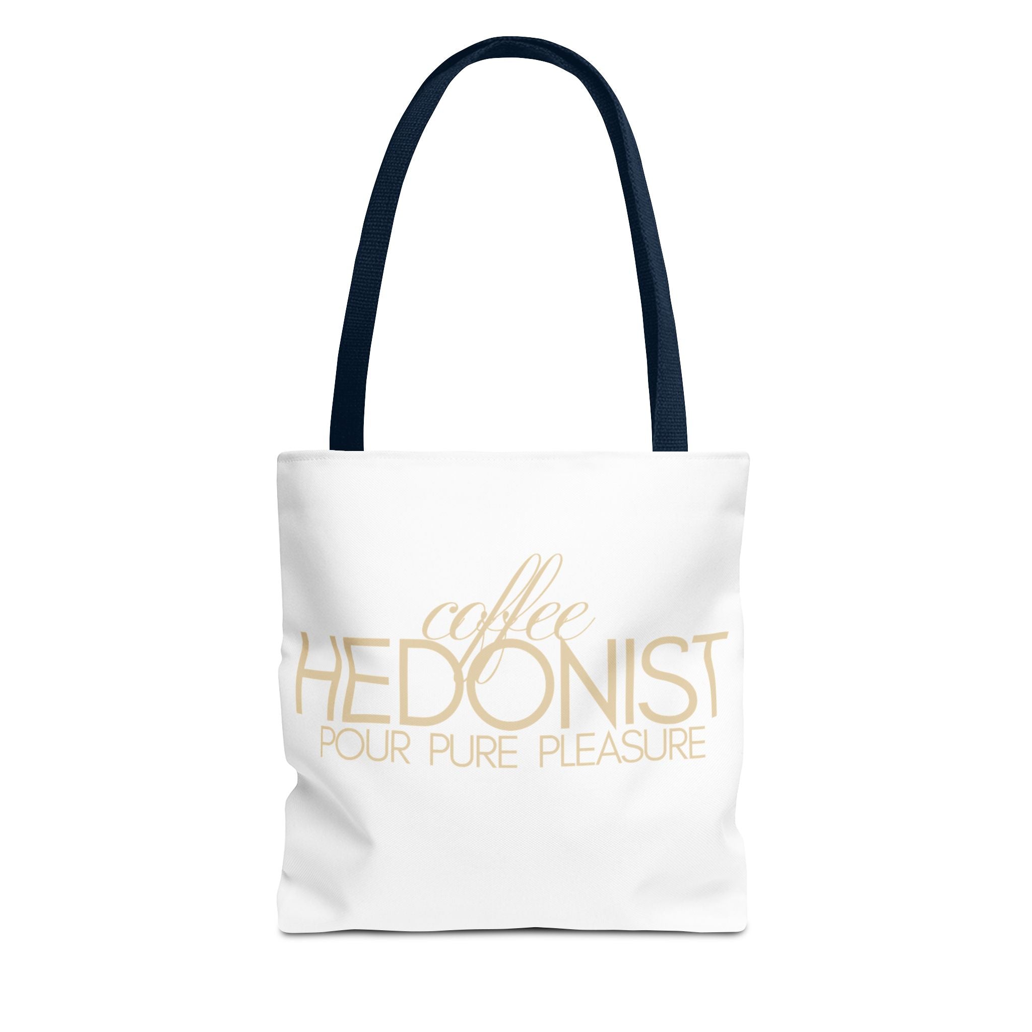 Coffee Hedonist Tote Bag – Funny Coffee Lover Canvas Tote, AOP