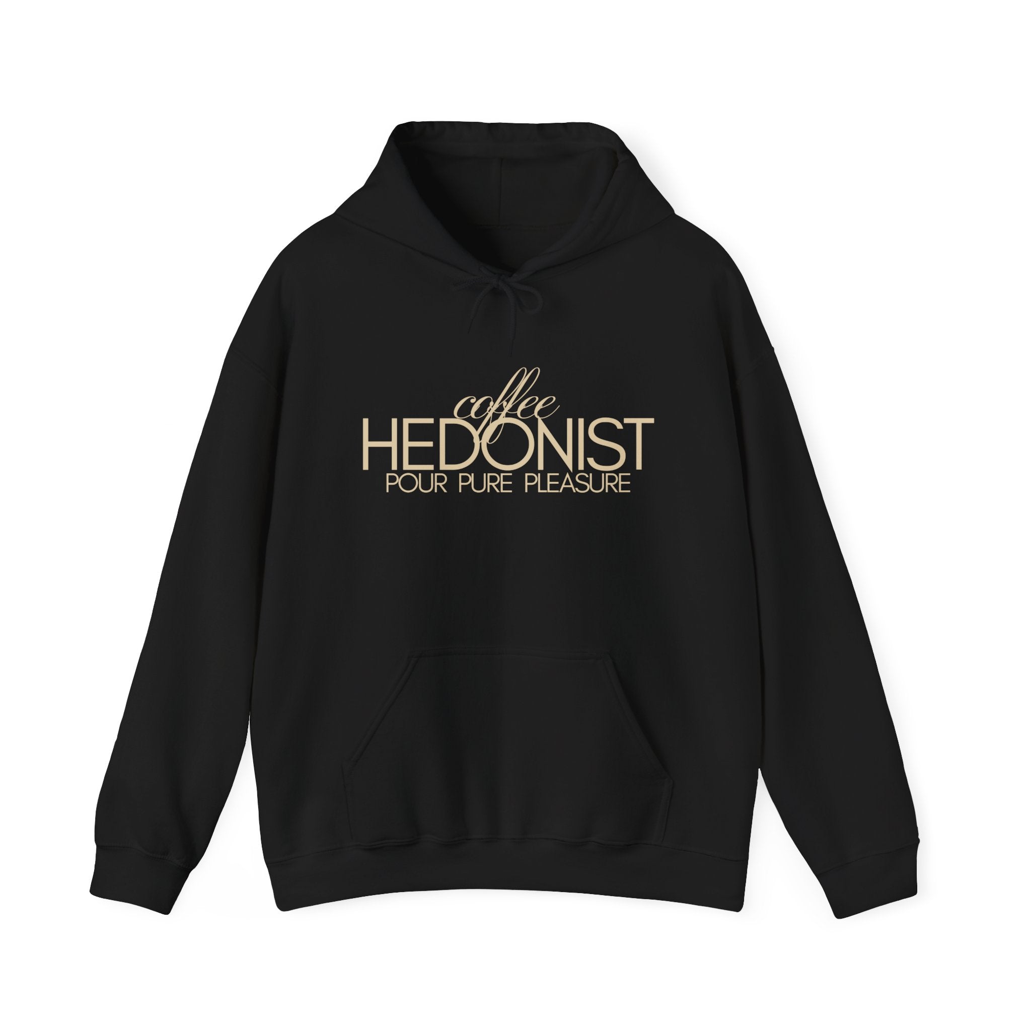 Coffee Hedonist Hoodie — Cozy Coffee Lover Graphic Sweatshirt
