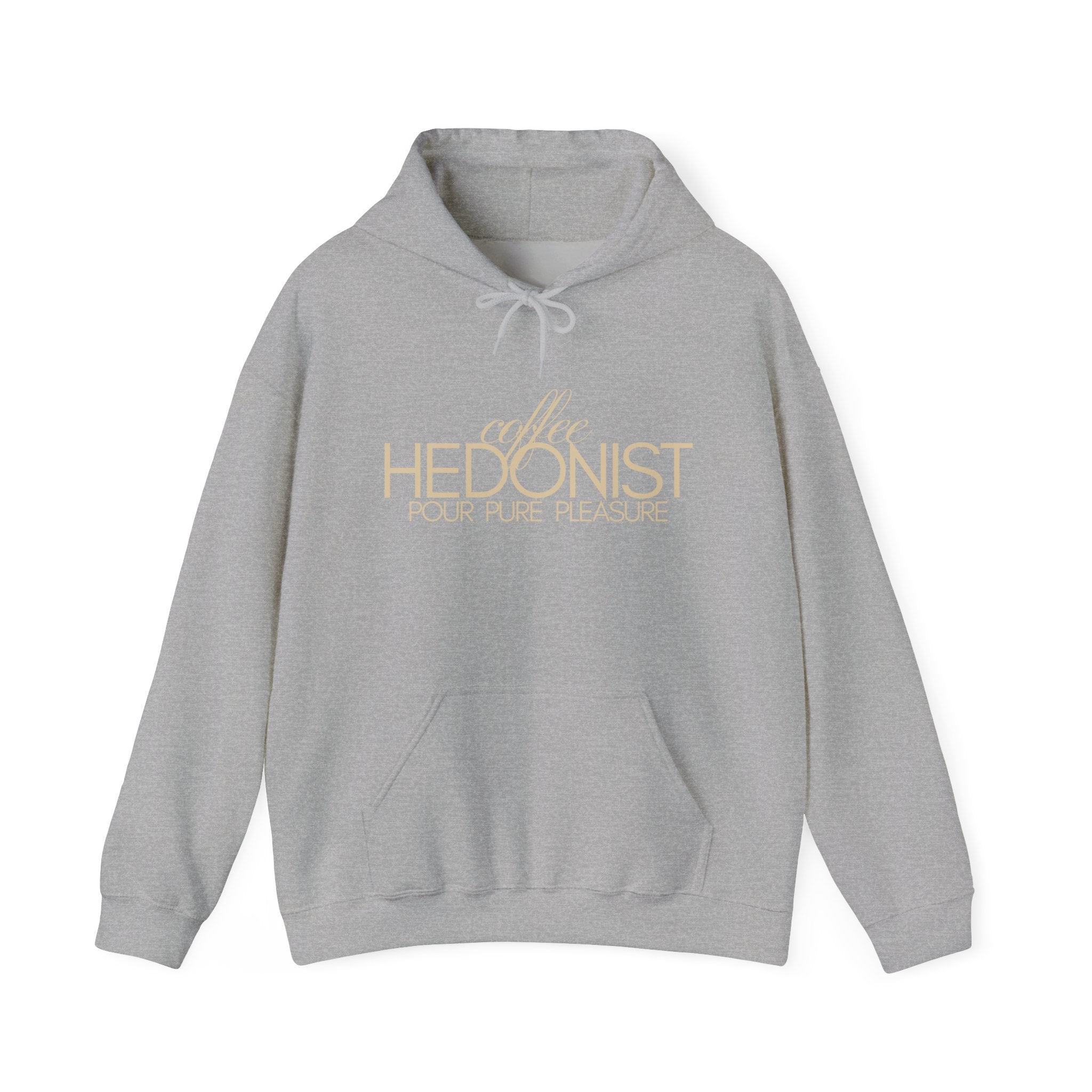 Coffee Hedonist Hoodie — Cozy Coffee Lover Graphic Sweatshirt