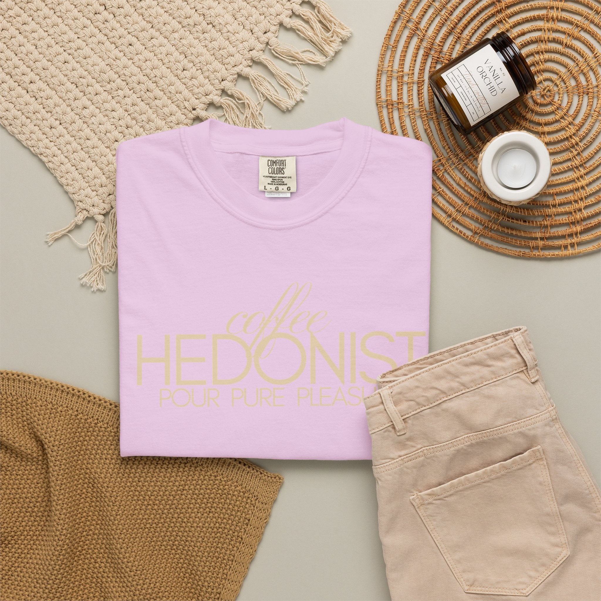 Coffee Hedonist T-Shirt — Retro Script Coffee Lover Tee