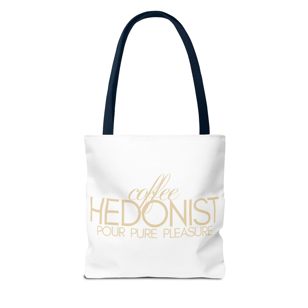 Coffee Hedonist Tote Bag – Funny Coffee Lover Canvas Tote, AOP