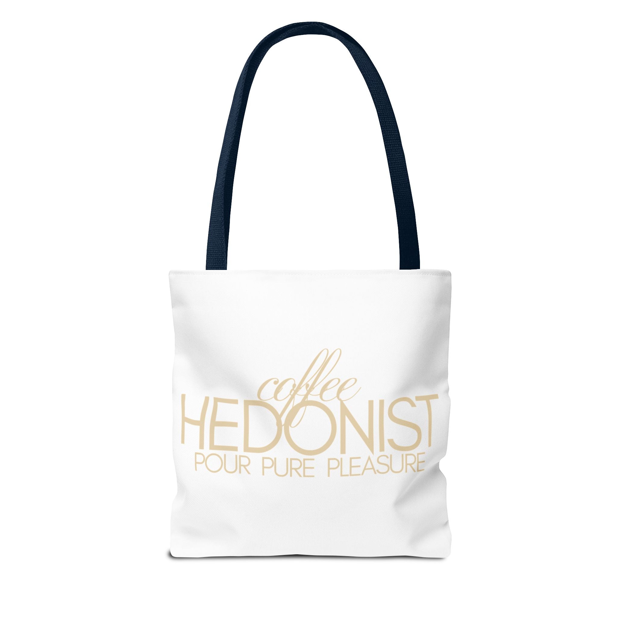 Coffee Hedonist Tote Bag – Funny Coffee Lover Canvas Tote, AOP