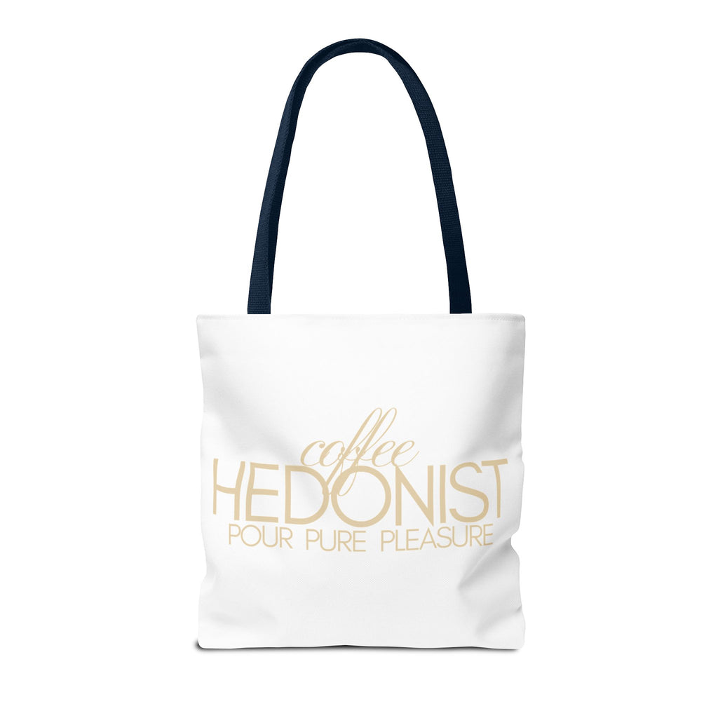 Coffee Hedonist Tote Bag – Funny Coffee Lover Canvas Tote, AOP