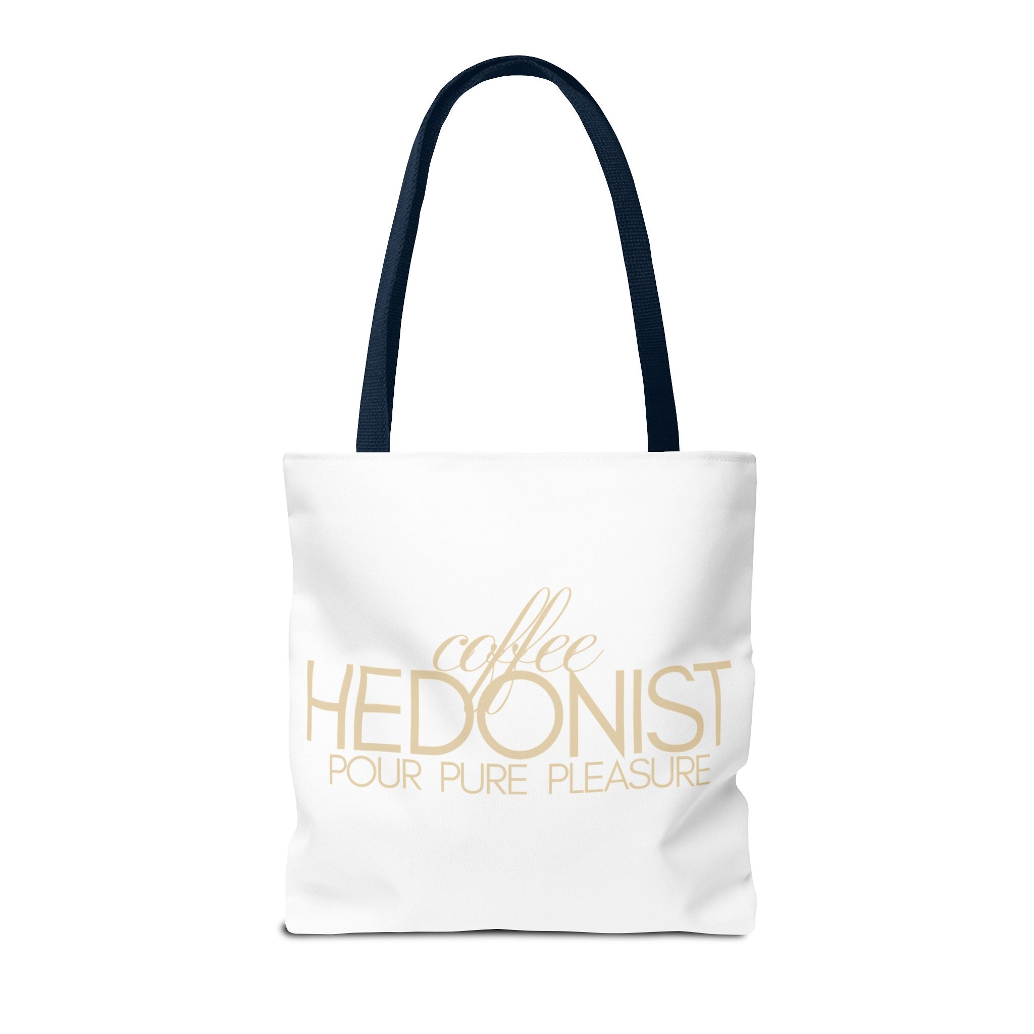 Coffee Hedonist Tote Bag – Funny Coffee Lover Canvas Tote, AOP