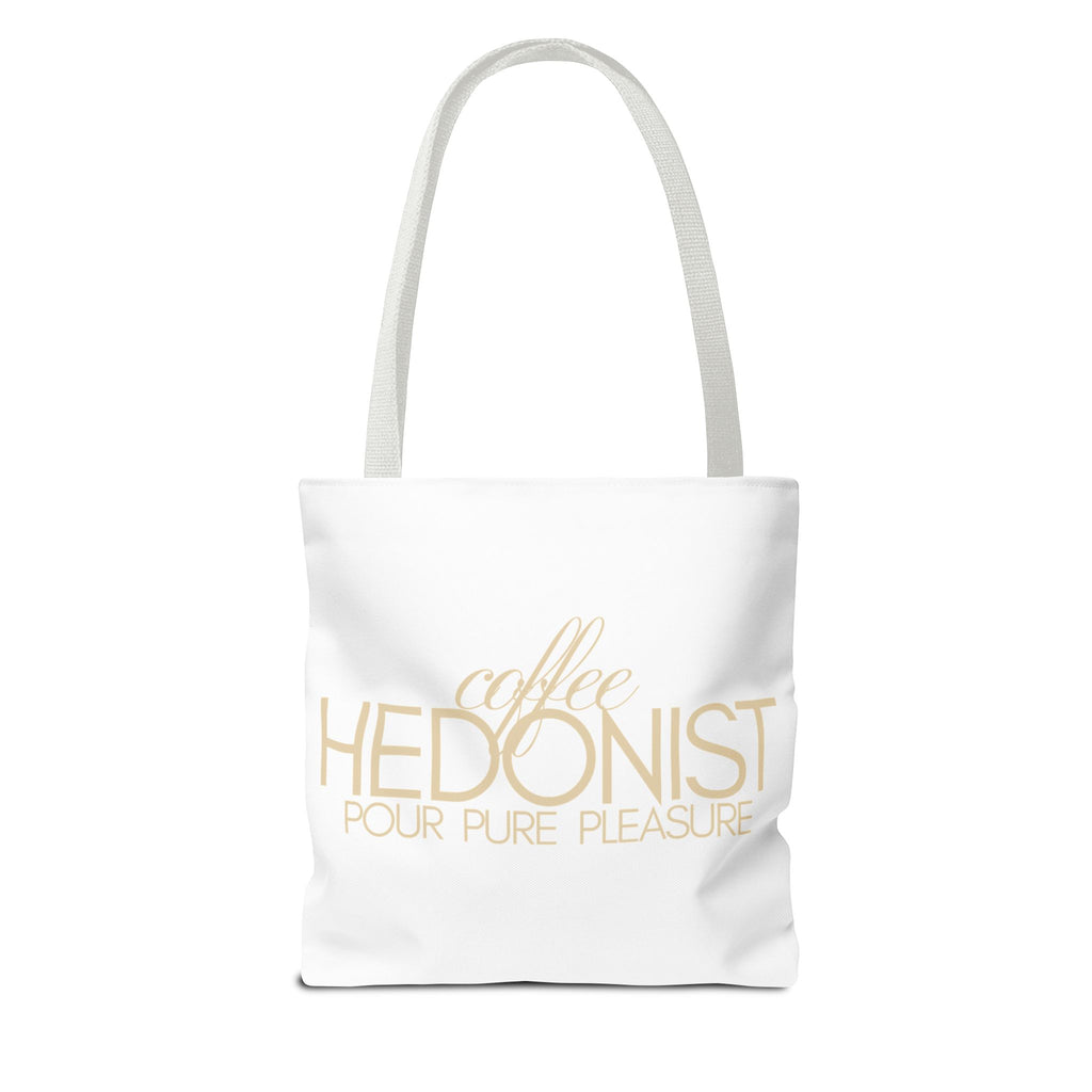 Coffee Hedonist Tote Bag – Funny Coffee Lover Canvas Tote, AOP