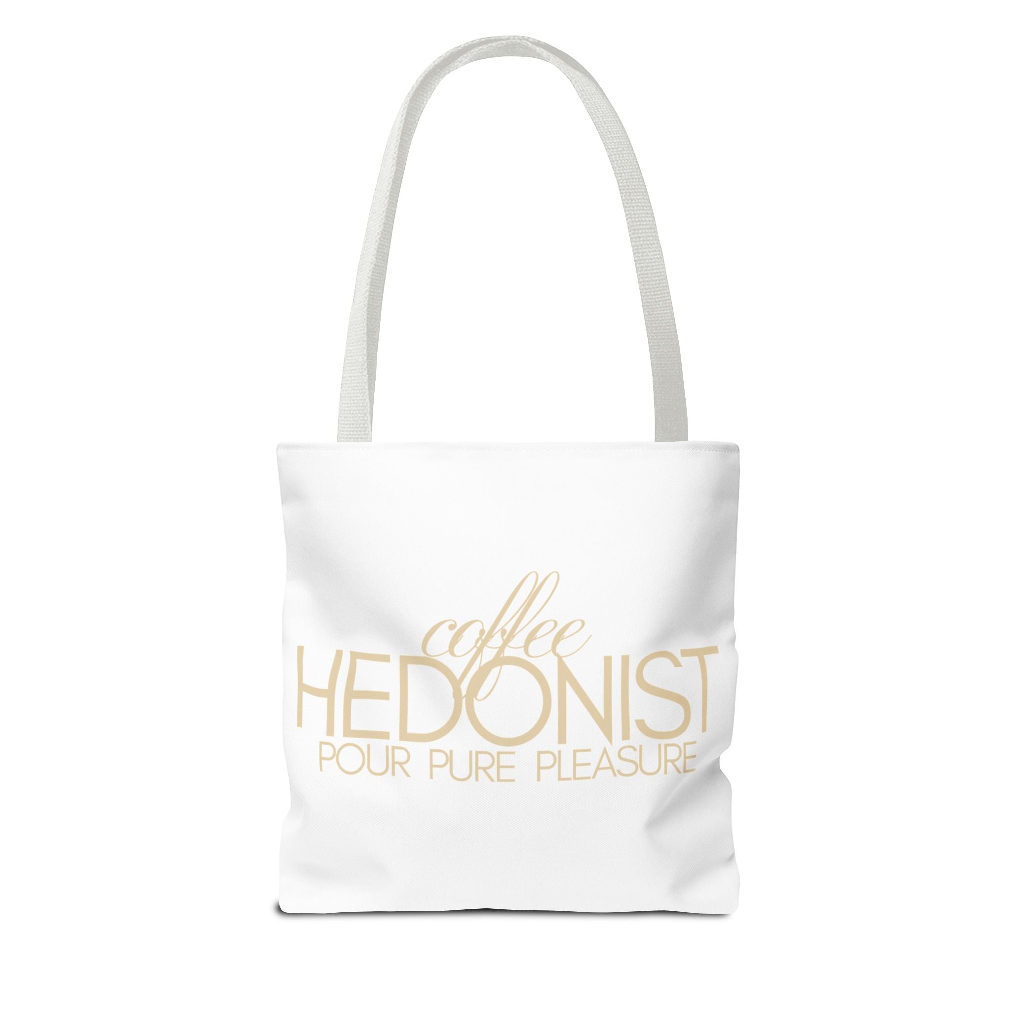 Coffee Hedonist Tote Bag – Funny Coffee Lover Canvas Tote, AOP