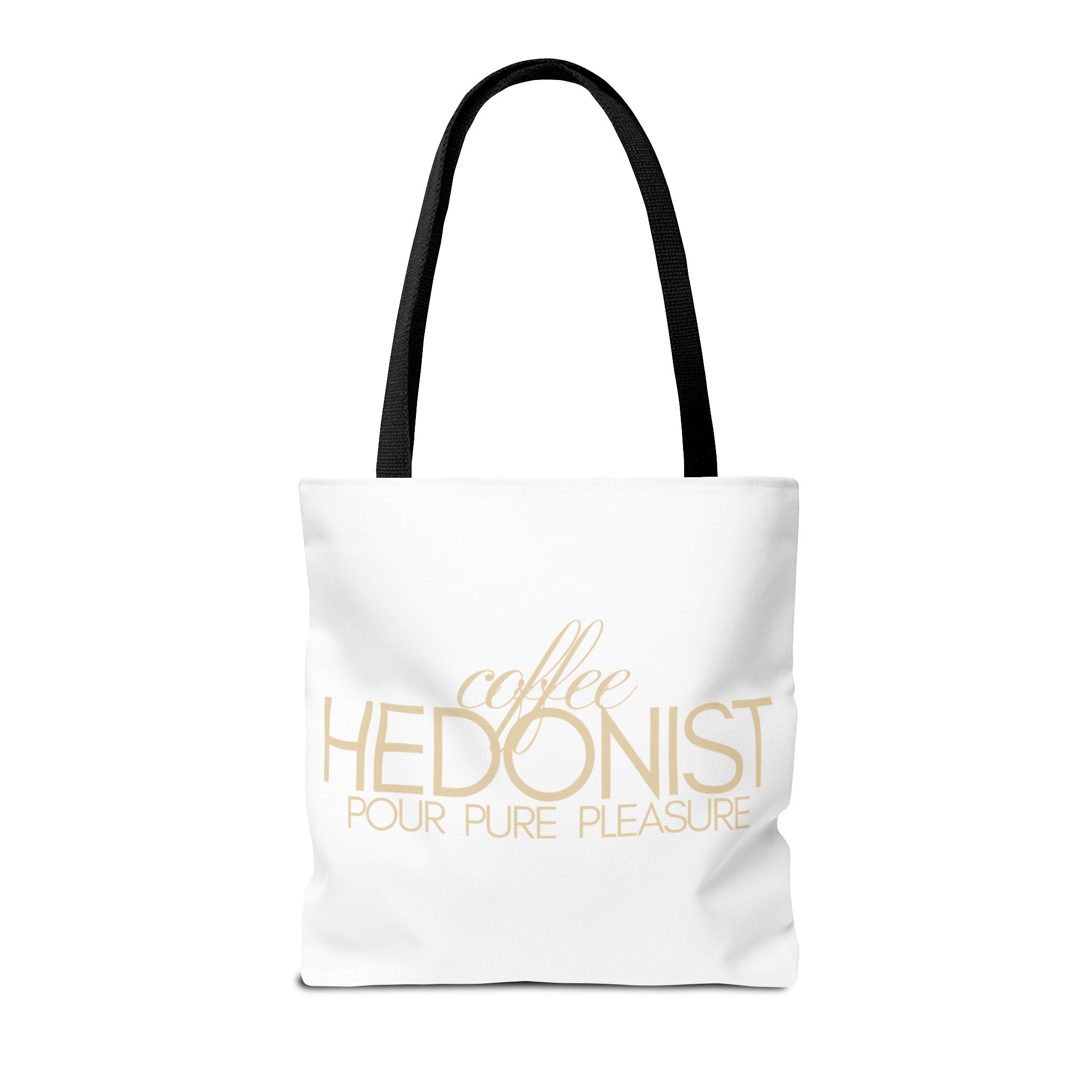 Coffee Hedonist Tote Bag – Funny Coffee Lover Canvas Tote, AOP